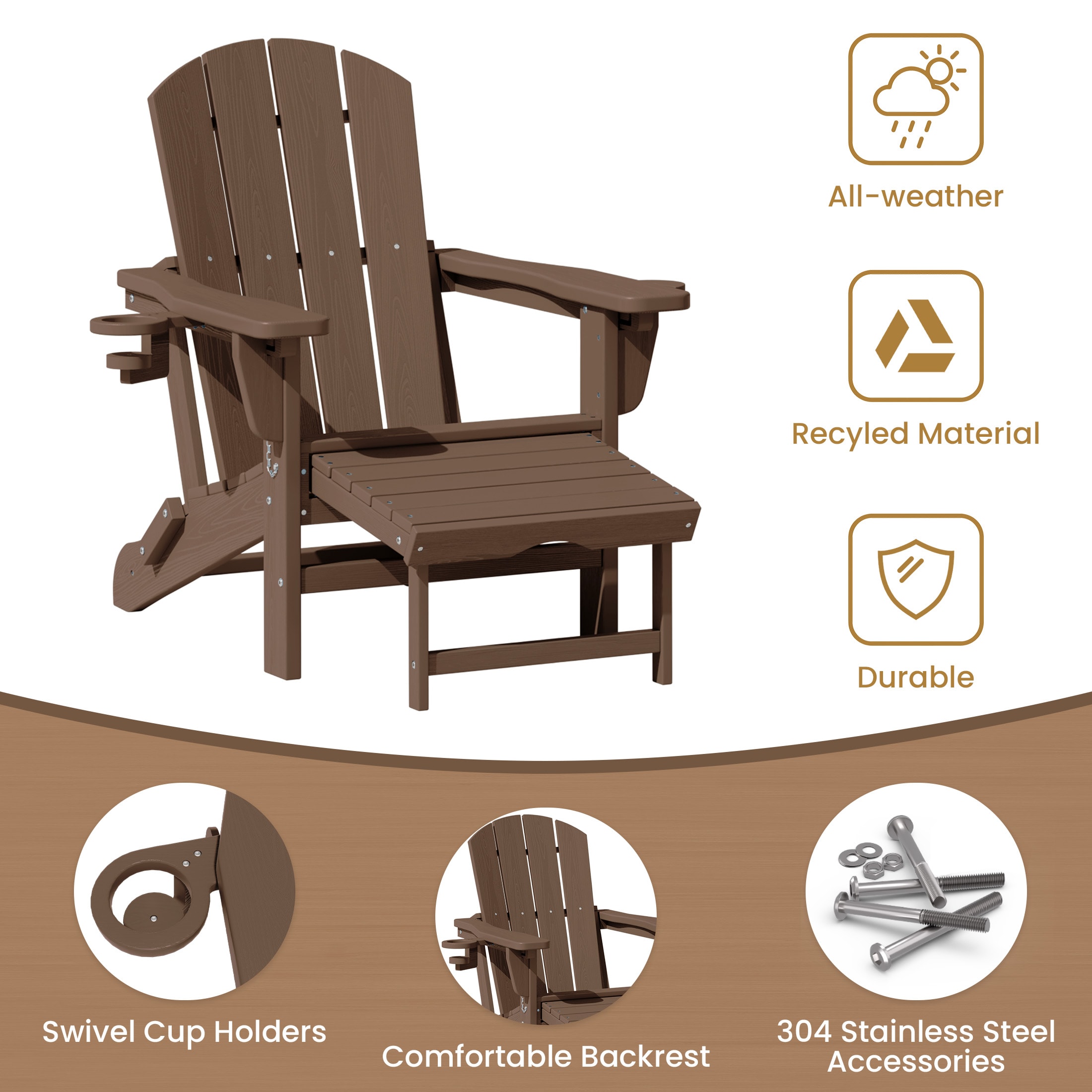VOUA AK-CLGJ-BN Patio-Chairs - View #6