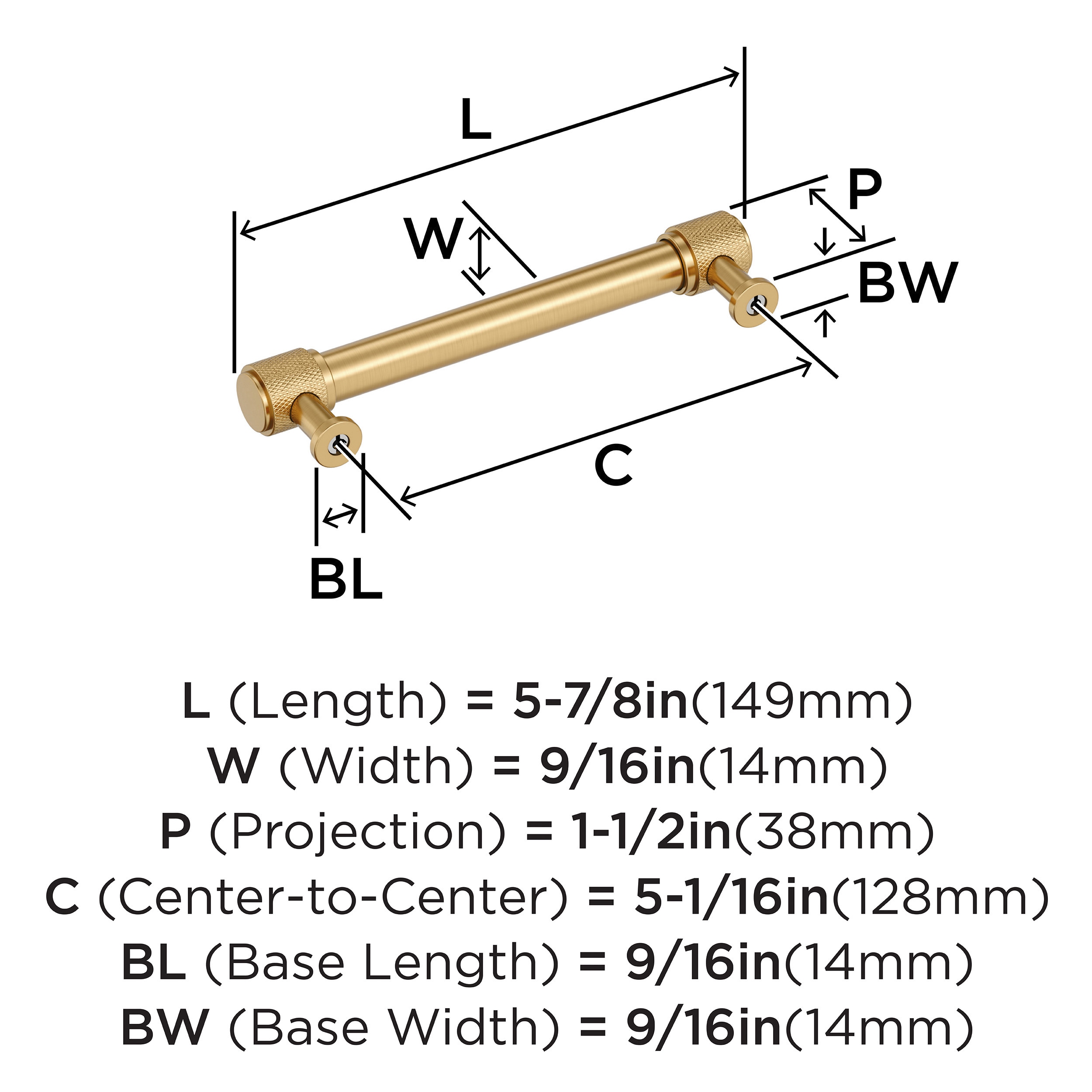 Amerock BP37744CZ Cabinet-Pulls - View #4