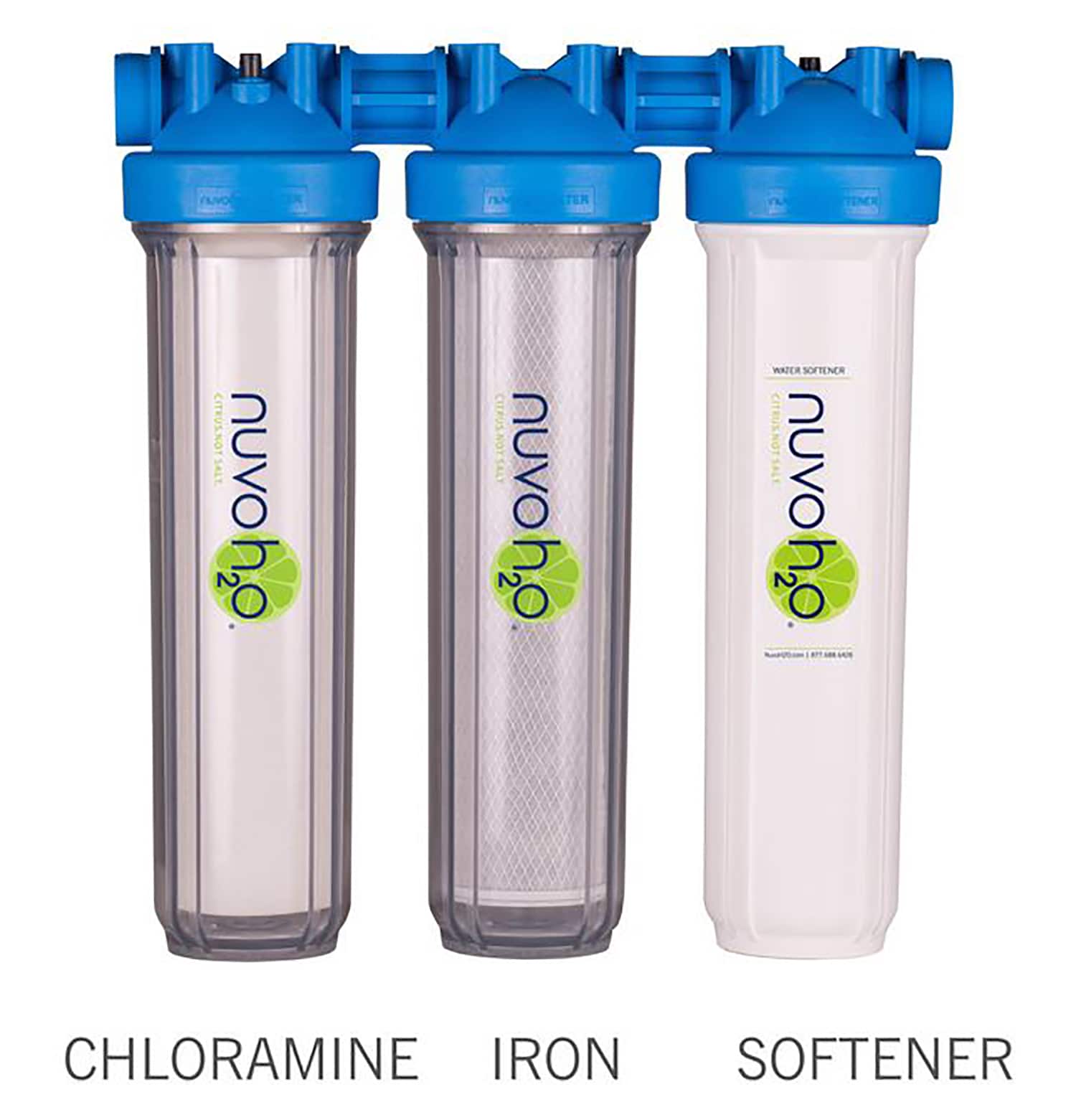 NuvoH2O 711250 Manor Trio (Salt-Free) - Grain Water Softener
