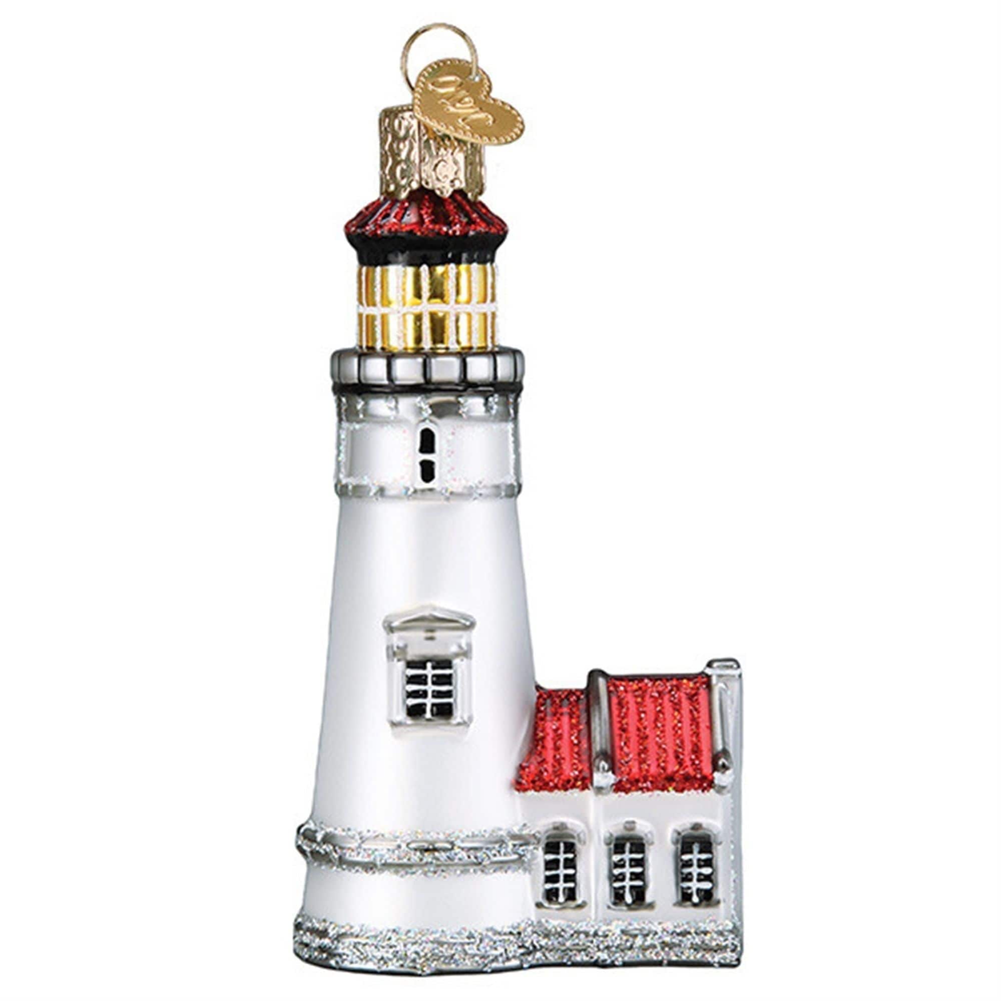 Old World Christmas 729343201225 Glass Blown Ornament for Christmas Tree - Heceta Head Lighthouse