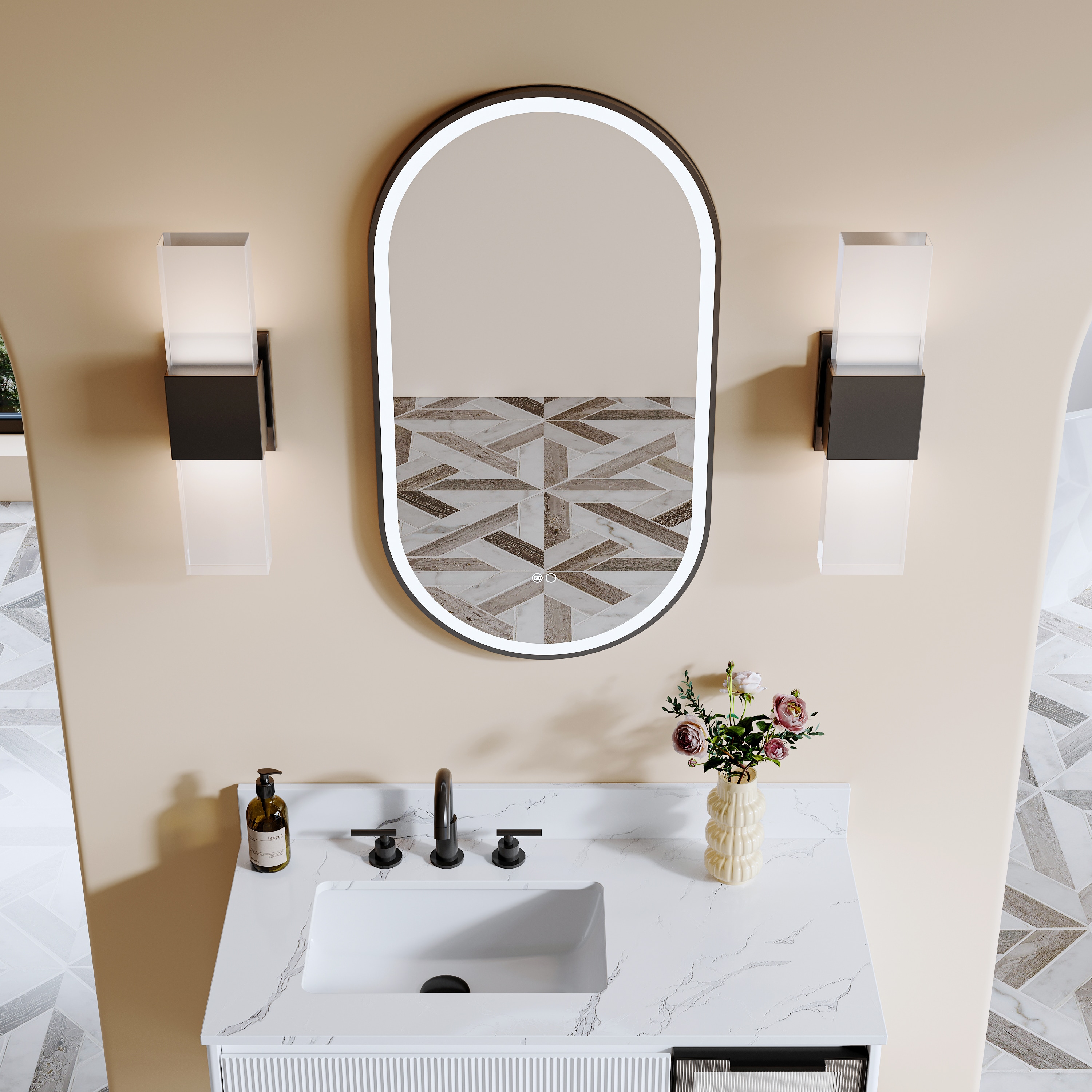 CALVON RC9-OR2036MB Framed-Bath-Mirrors - View #10