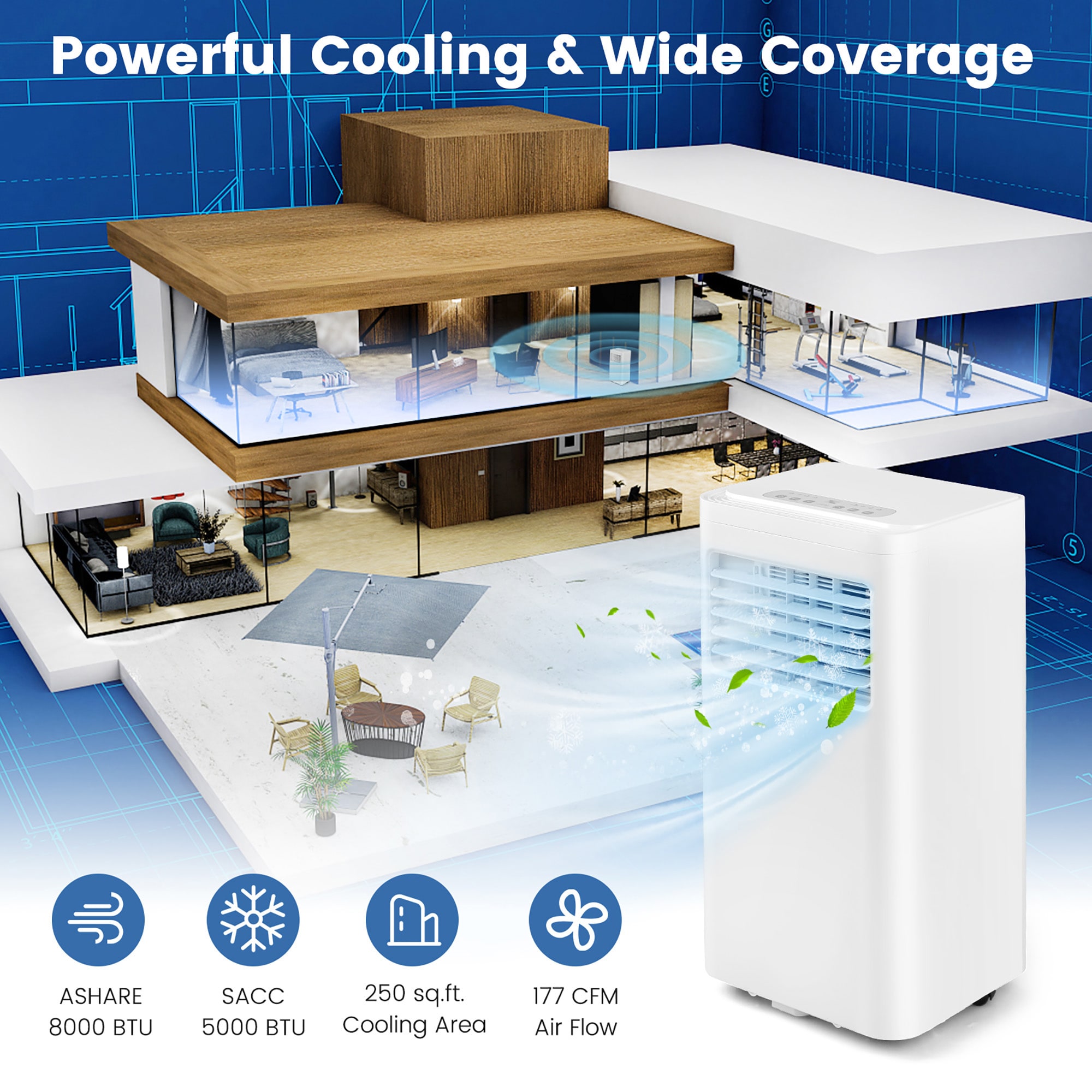Costway LWS00211 Portable-Air-Conditioners - View #4
