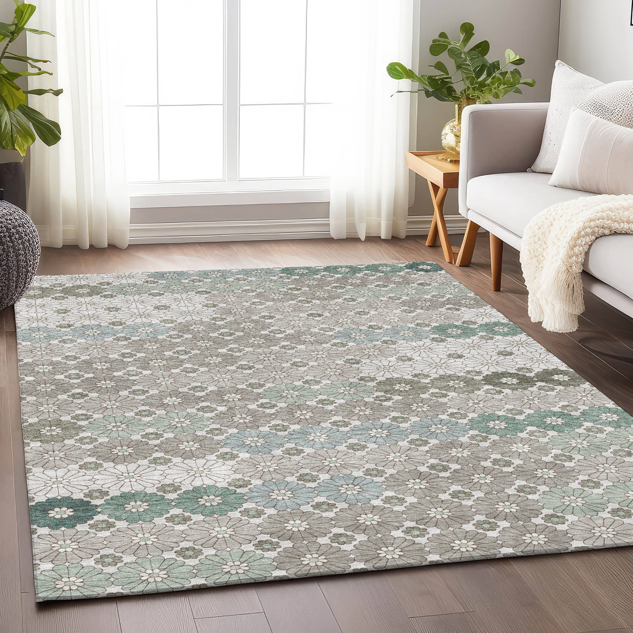 Addison Rugs ACN1678TP9X12 Chantille ACN1678TP 9 x 12 (ft) Loomed Polyester Taupe Rectangular Indoor/Outdoor Machine washable Area rug