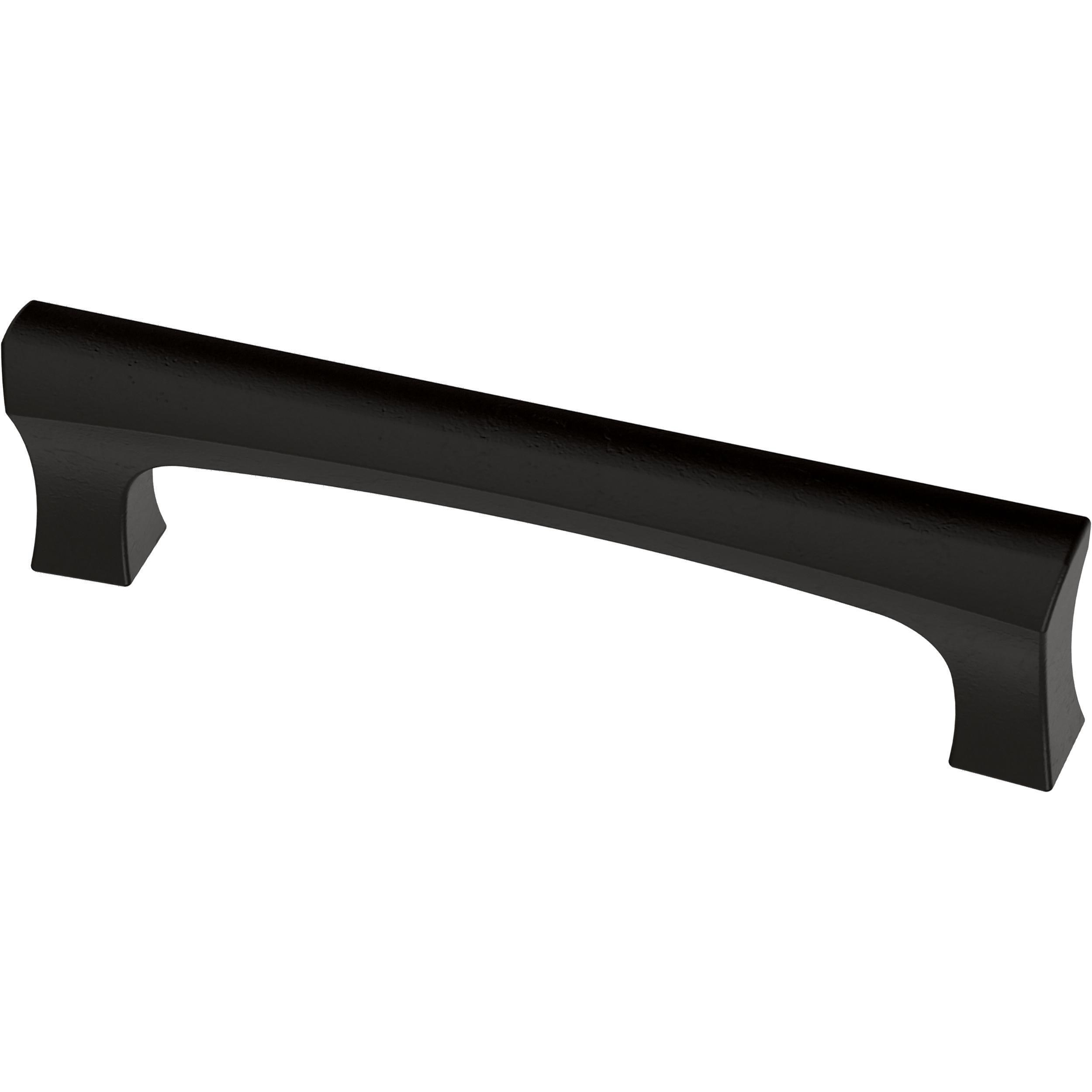 Origin 21 Karena 3-3/4-in , 96mm Center to Center Matte Black Rectangular Handle #P48192W-FB-CP