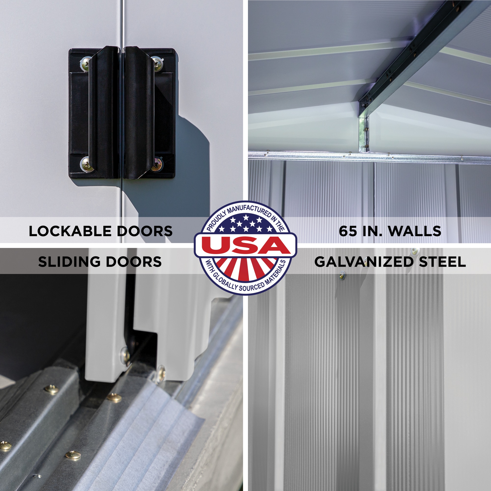 Arrow CLG1414FG Metal-Storage-Buildings-Sheds - View #9