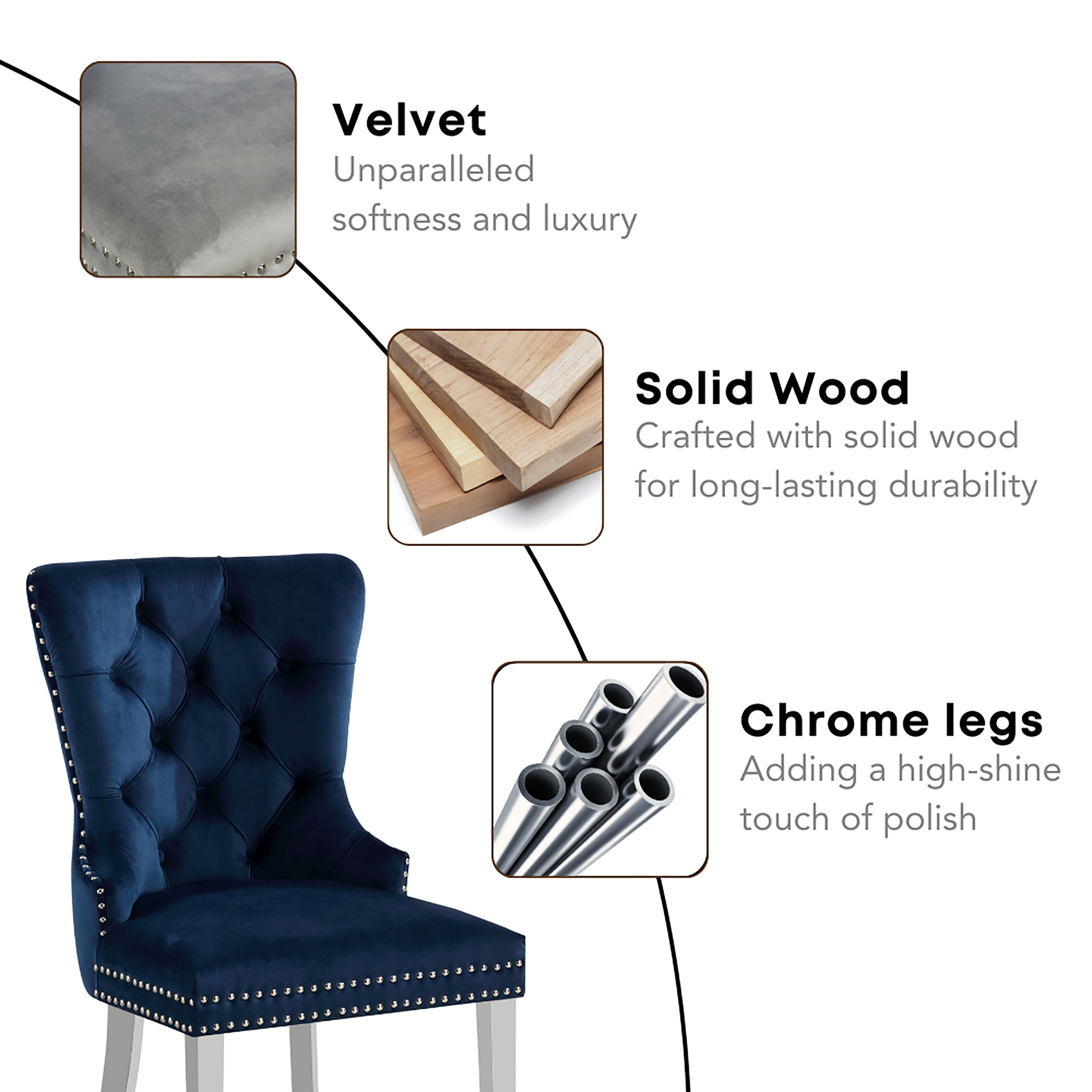 Furniture of America IDF-AC261NV Dining-Chairs - View #6