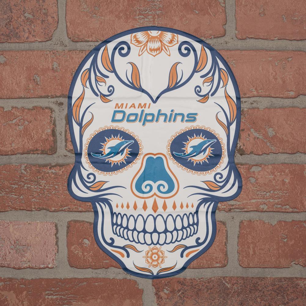 Miami Dolphins: 2022 Skull Outdoor Logo - Officially Licensed NFL Outd