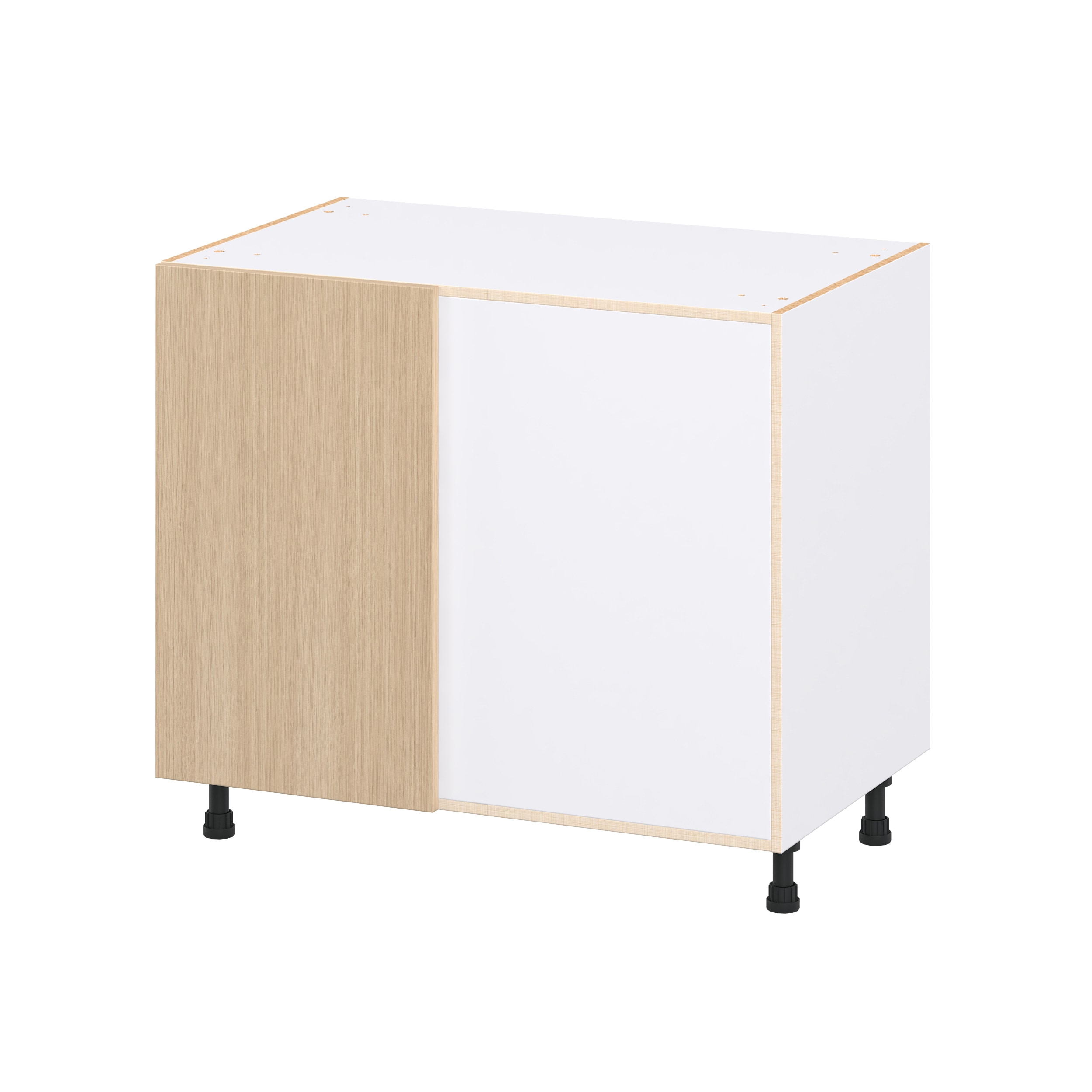 Hugo&Borg Winston 39-in W x 34.5-in H x 24.5-in D Mojavi Oak Laminate Base Fully Assembled Cabinet Flat Panel Slab