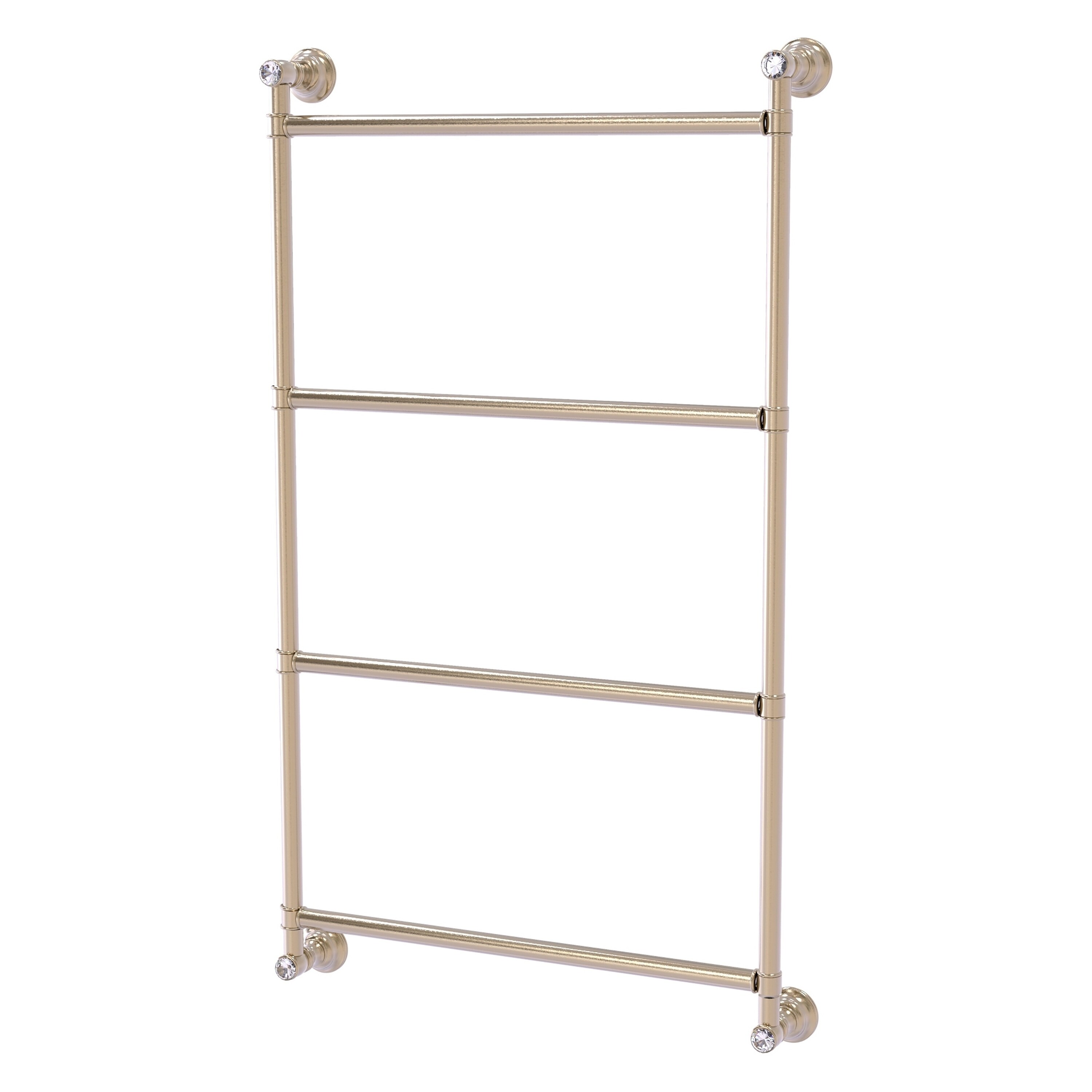 Allied Brass CC-28-30-PEW Carolina Crystal 30-in double Antique Pewter Wall mount Double Towel Bar