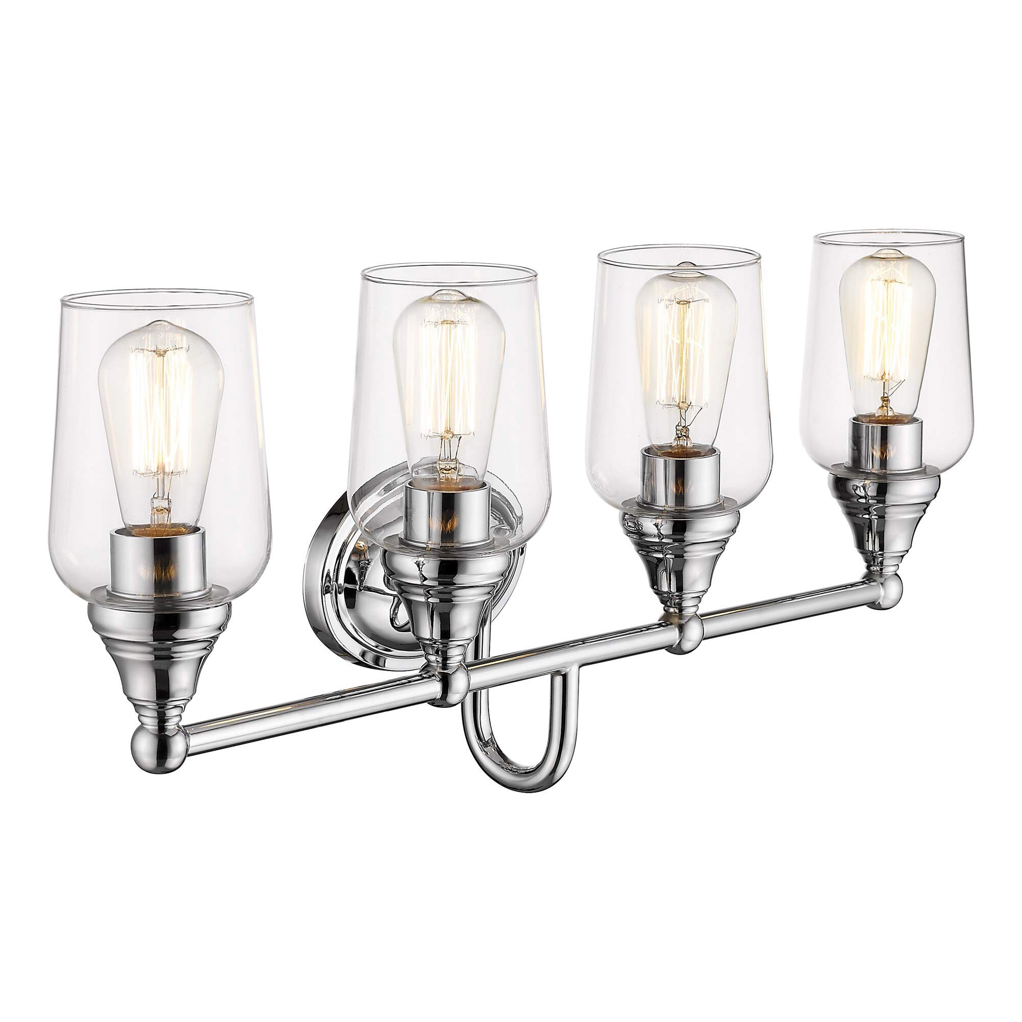 LTMATE LS4FH07-4W CH JAZAVA 27.75-in 4 -Light Chrome Industrial Vanity light