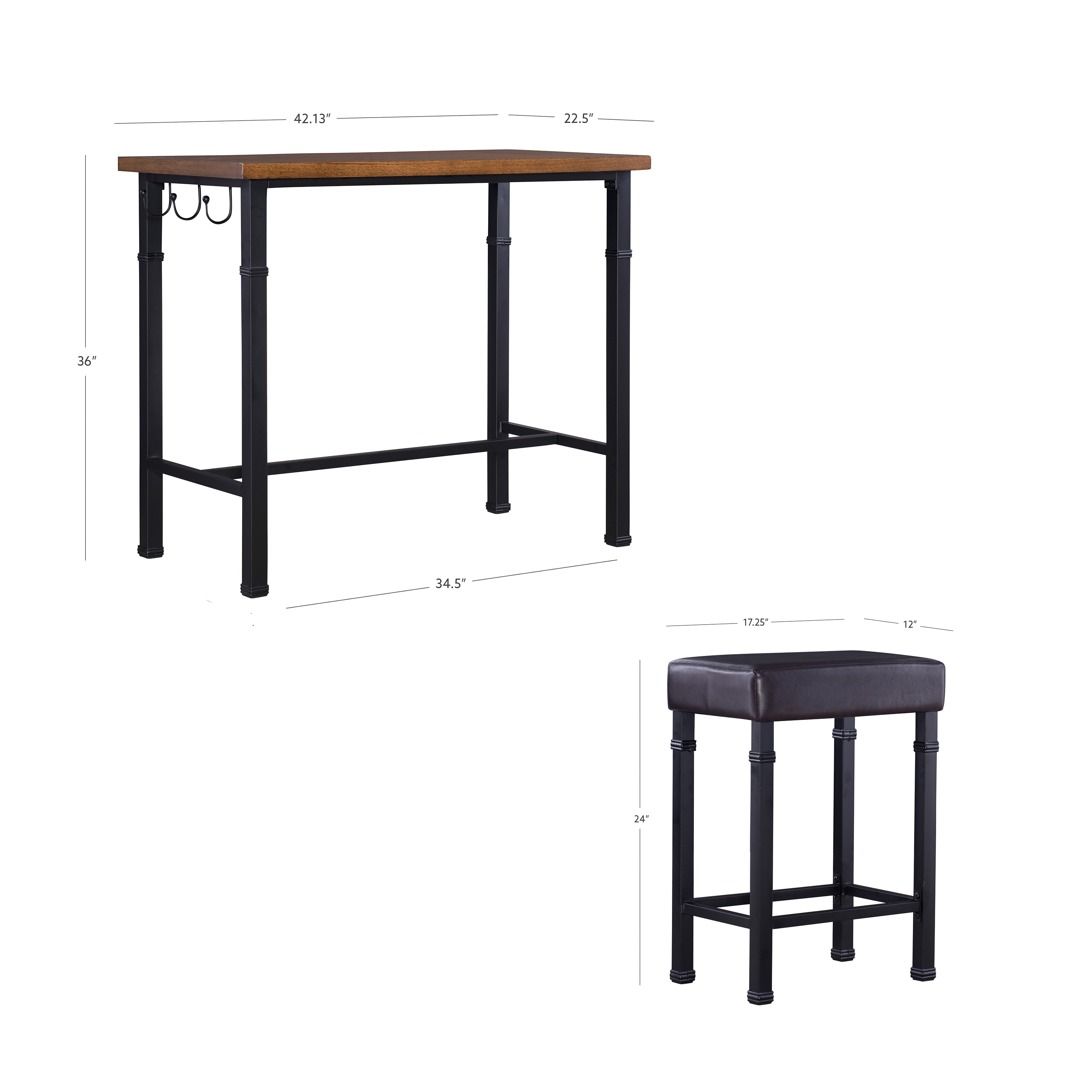 Linon 030413MTL01U Dining-Tables - View #15