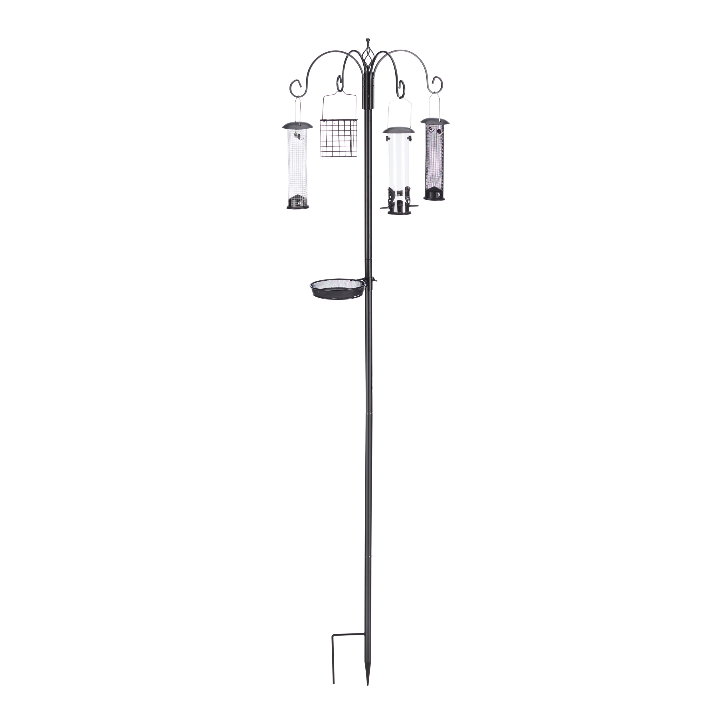 North States 1862 Steel Hanging/Post-mount Tube Bird feeder -