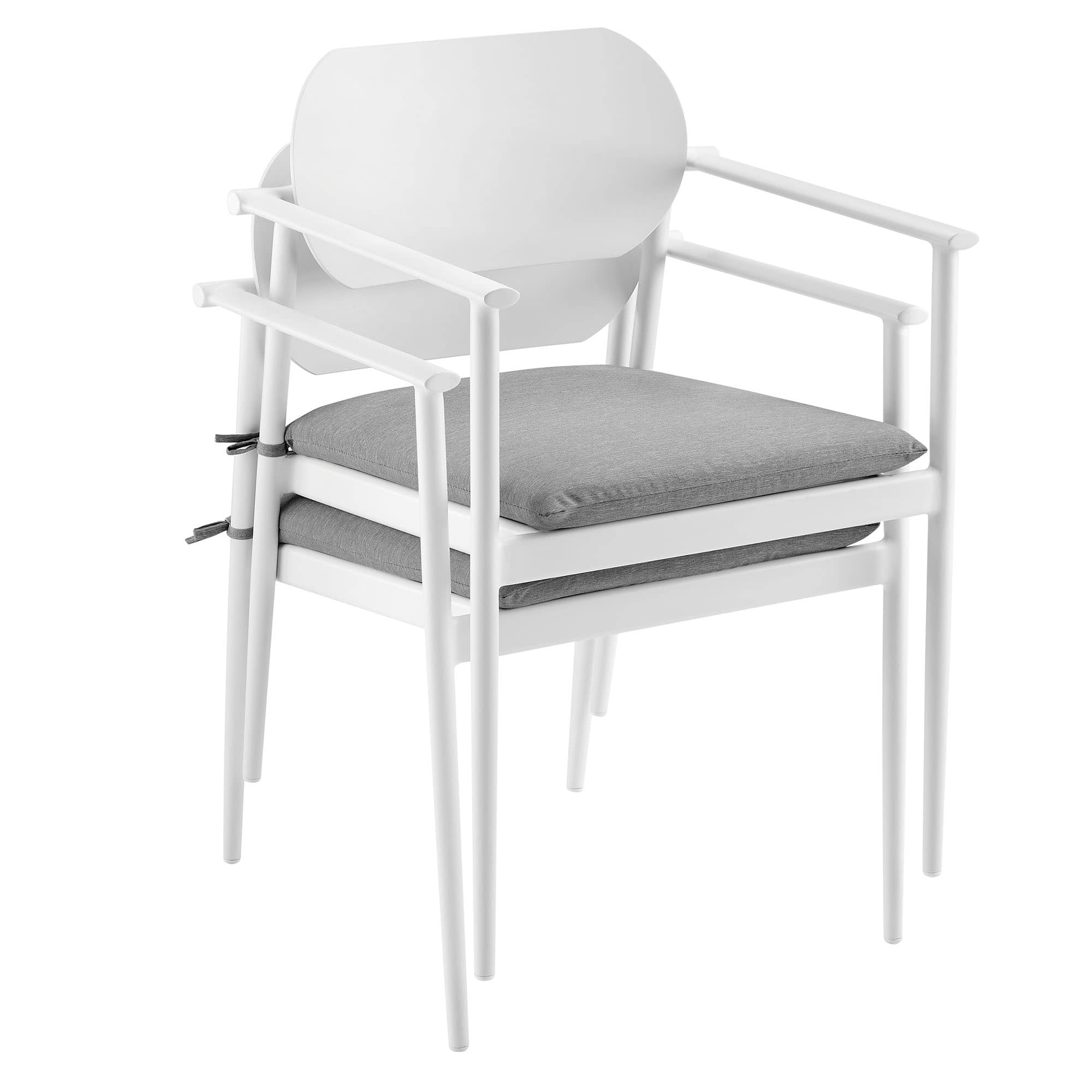 Modway EEI-7148-WHI-LGR Dining-Chairs - View #7