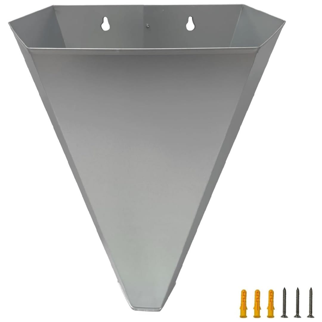 Qeetex NL-PHO-34AJN3WL M Heavy Duty Galvanized Steel Poultry Killing Cone Humane Restraining Cone for Chickens Cornish Cross Meat Birds and Small Game Easy to Clean and Reusable