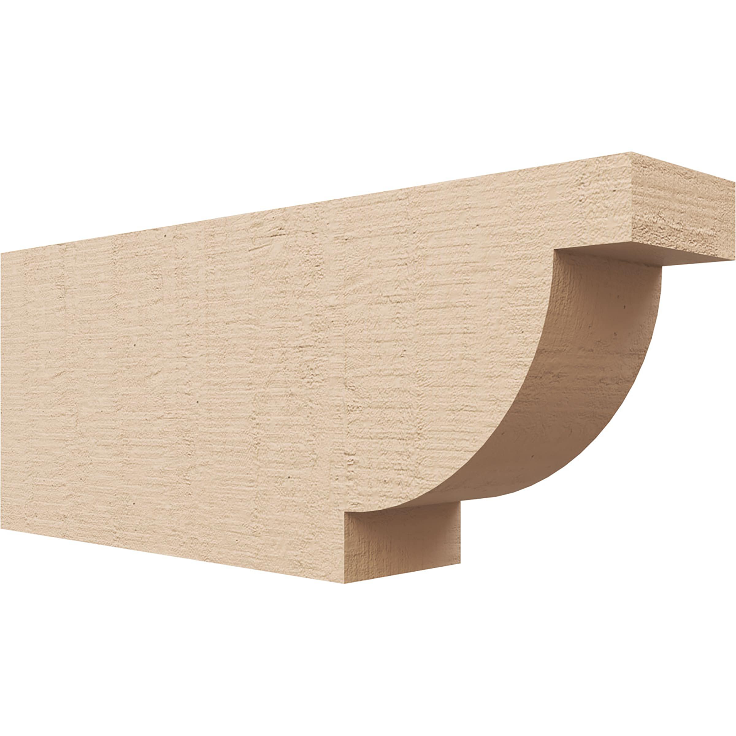 Ekena Millwork RFTU04X08X20ALPRCPR Alpine Woodgrain 4-in X 8-in X 20-in Brown Urethane Standard bracket
