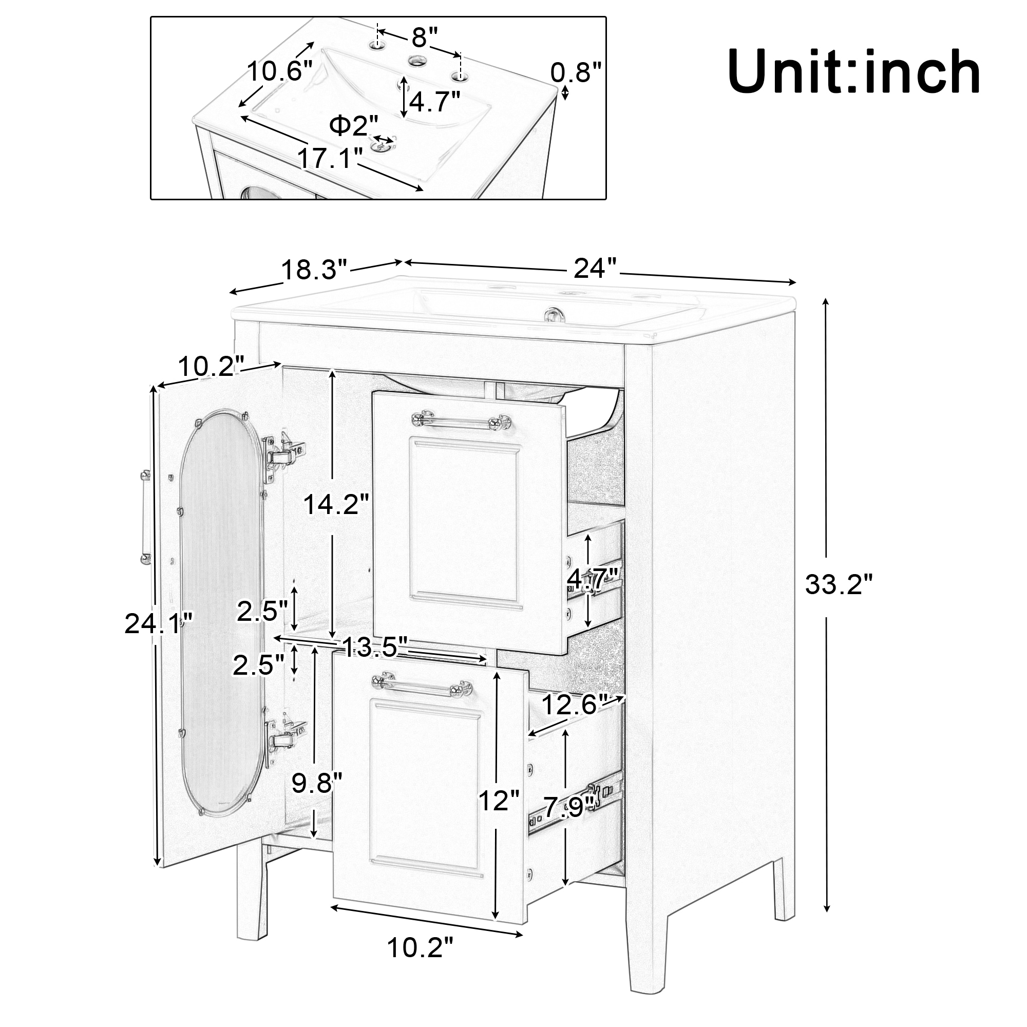 Siavonce ZX-105323 Bath-Vanity-Combo - View #11