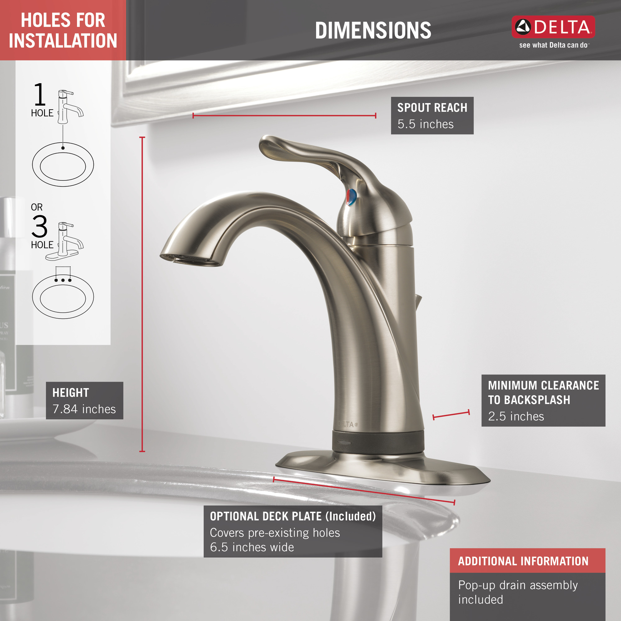Delta 538T-SS-DST Lavatory-Faucets - View #12
