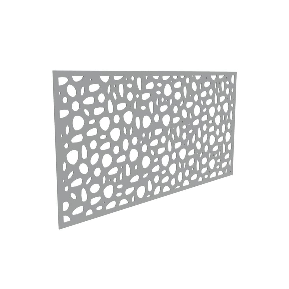 Freedom 73045669 72-in x 3-ft River Rock Gray Polypropylene Decorative Screen panel
