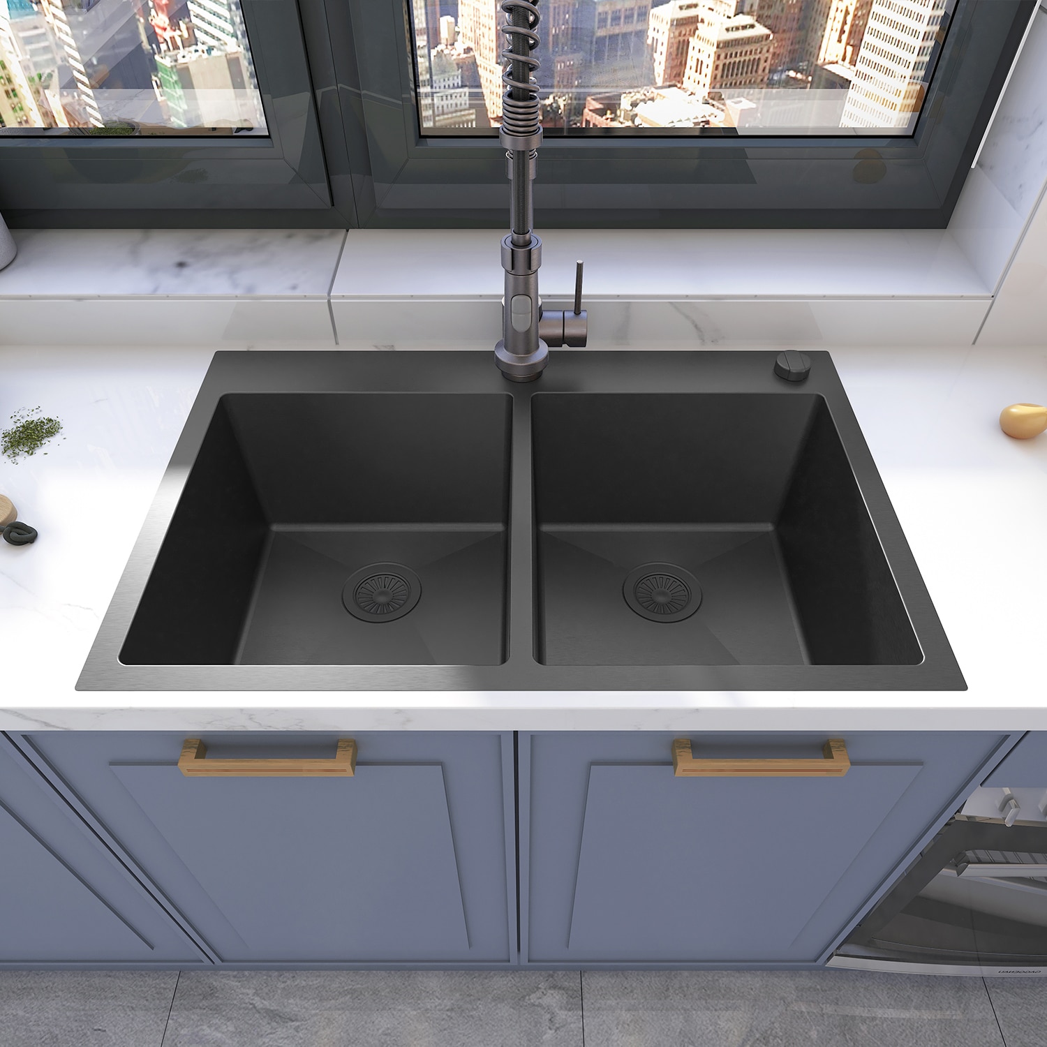 Sinber HT3322D-BR Kitchen-Sinks - View #2