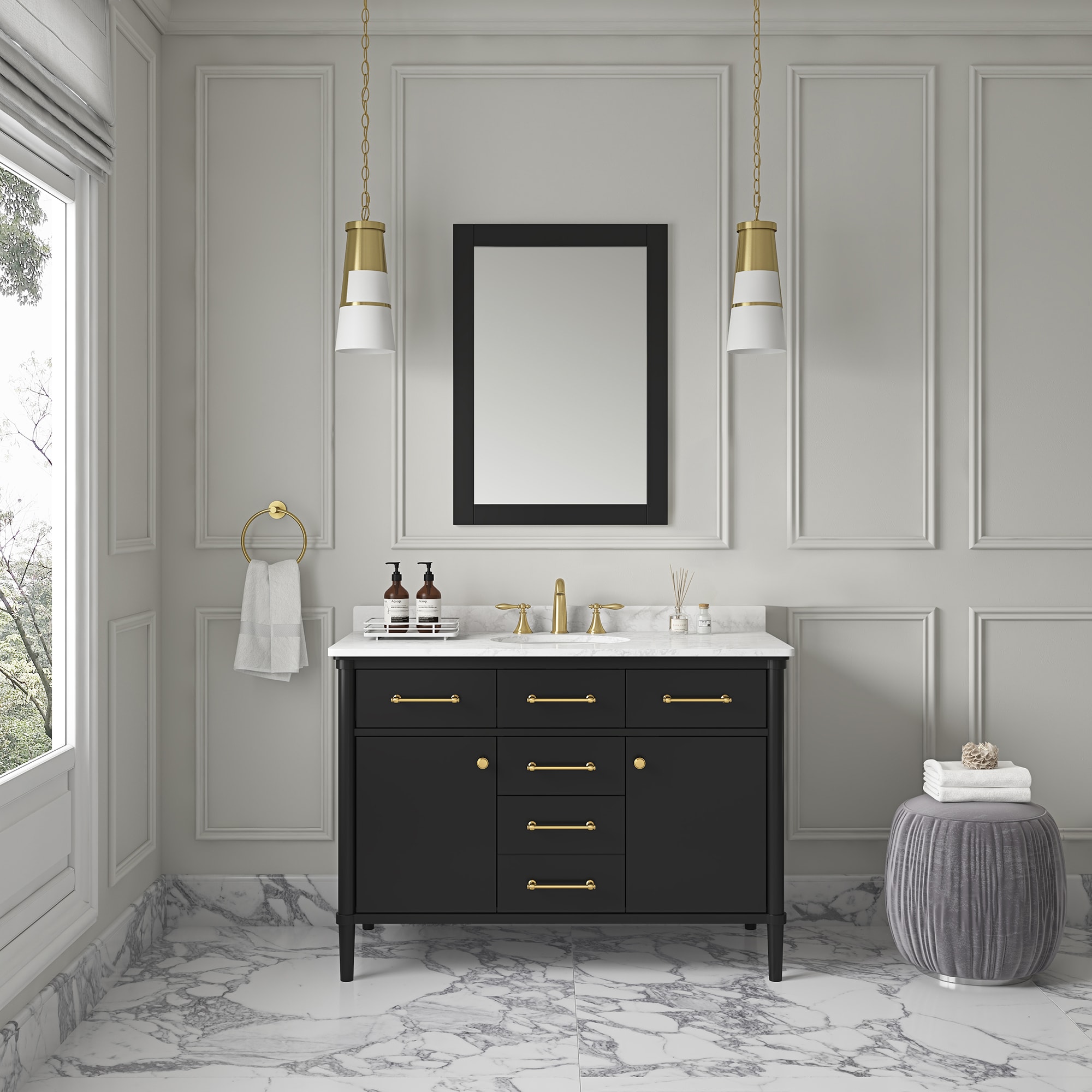 allen + roth RIAN 48B Bath-Vanity-Combo - View #16