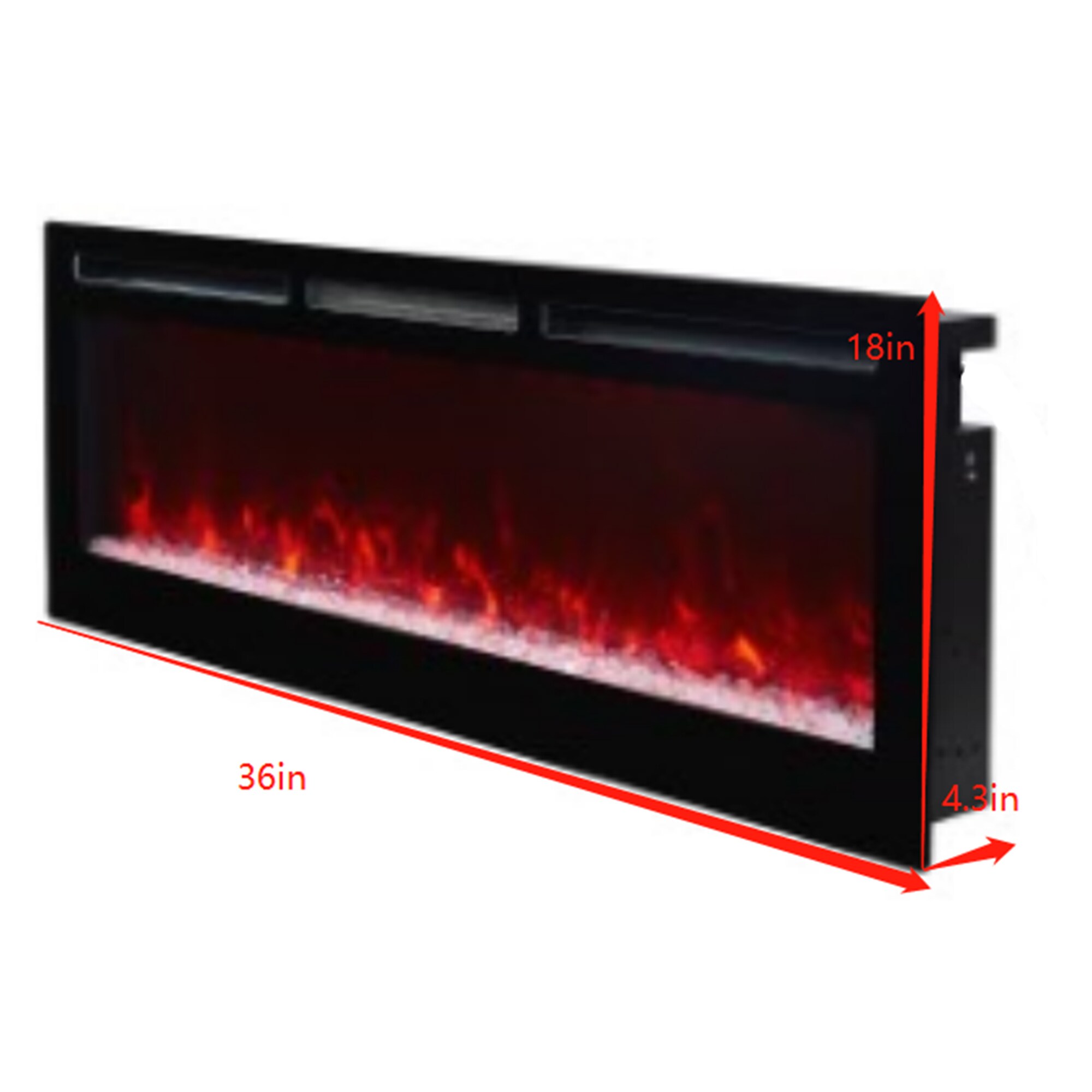 Clihome WMTVS021-WHI-RFP36 Electric-Fireplaces - View #8