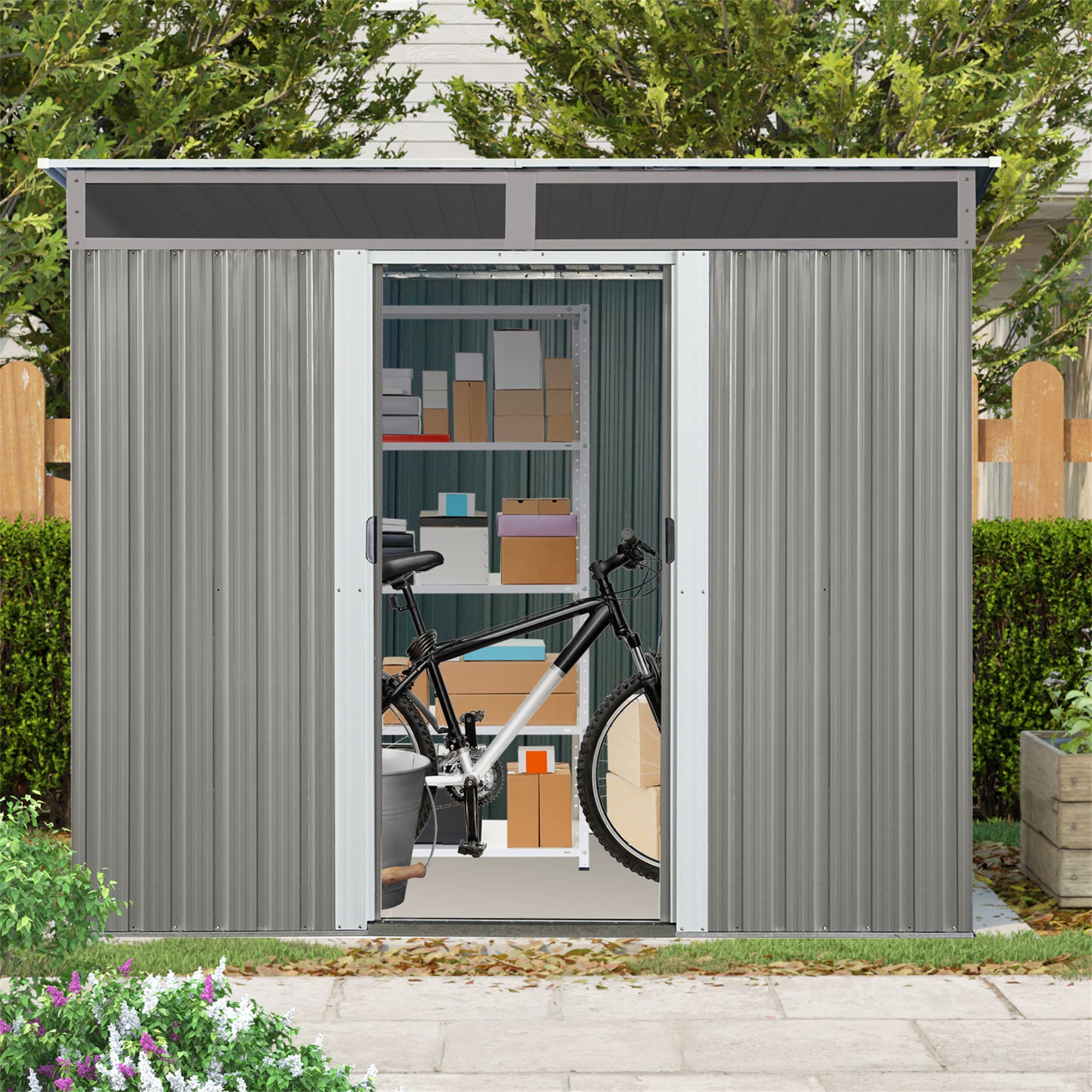 BABOOM BOM-185320-OR Metal-Storage-Buildings-Sheds - View #2