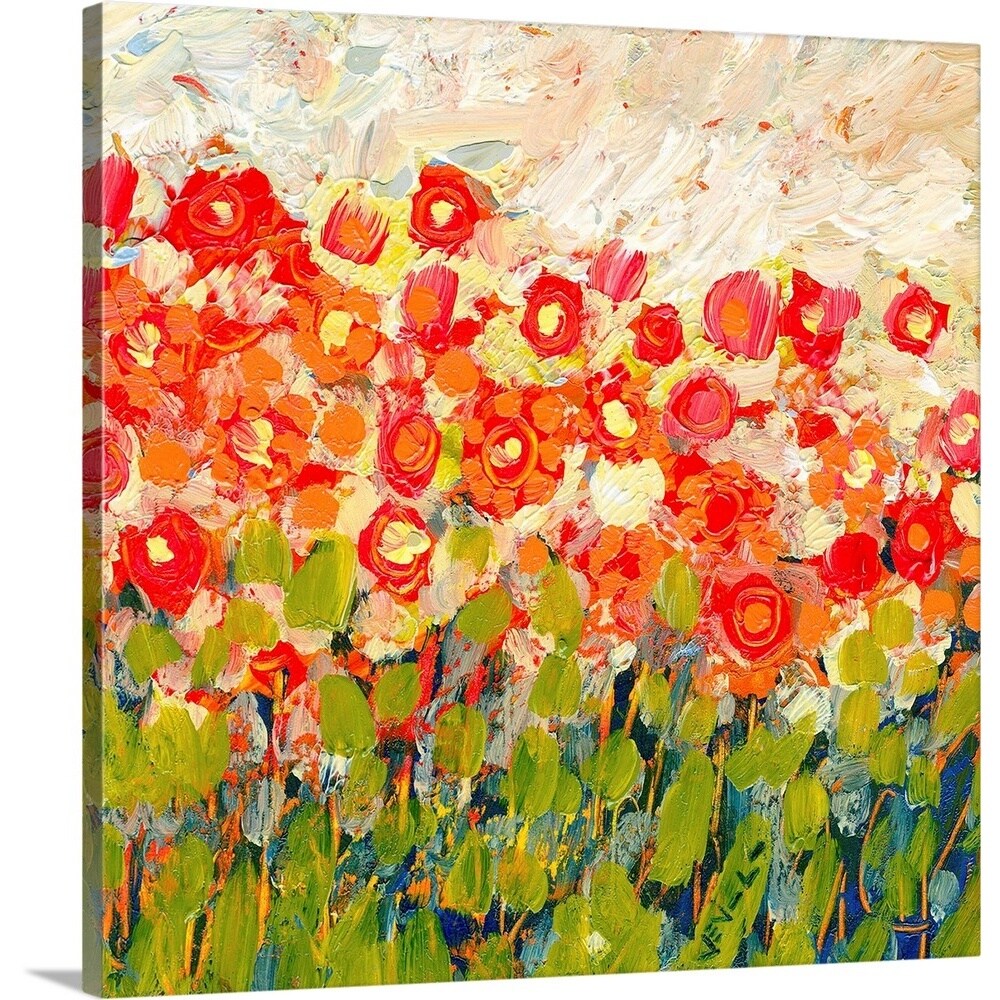 GreatBigCanvas JL0120021-24-24X24 Memories Of A Spring Day Jennifer Lommers 24-in H x 24-in W Abstract Print on Canvas