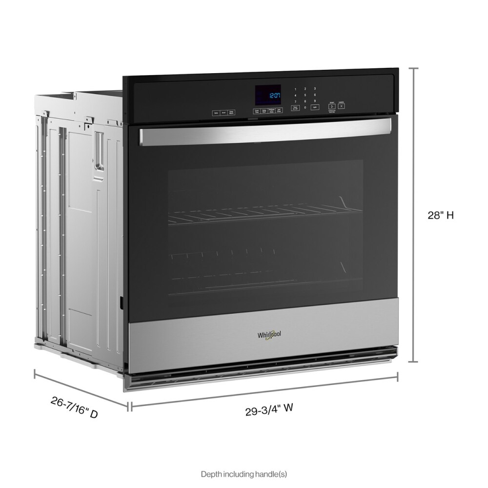 Whirlpool WOES3030LS 5.0 Cu. ft. Single Self Cleaning Wall Oven Stainless Steel
