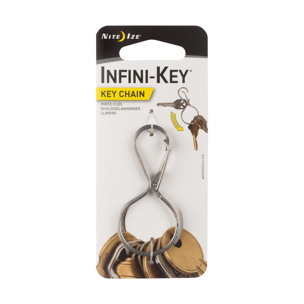 Nite Ize Infini-Key Stainless Steel Keychain - Easy Access & Secure  Attachment, Holds Over a Dozen Keys, Stainless Finish