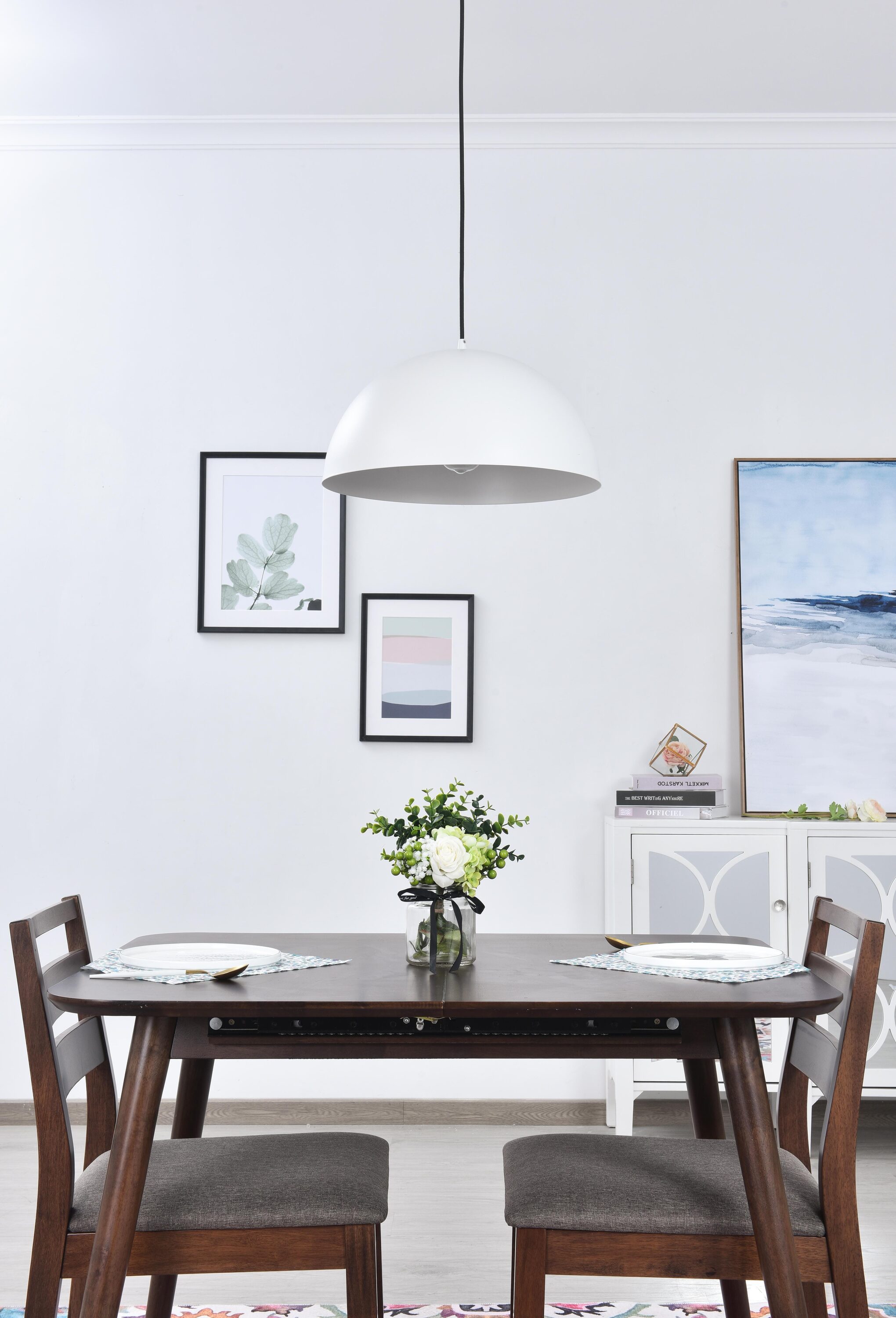 Elegant Decor HFDL12075D16WH Pendant-Lights - View #14