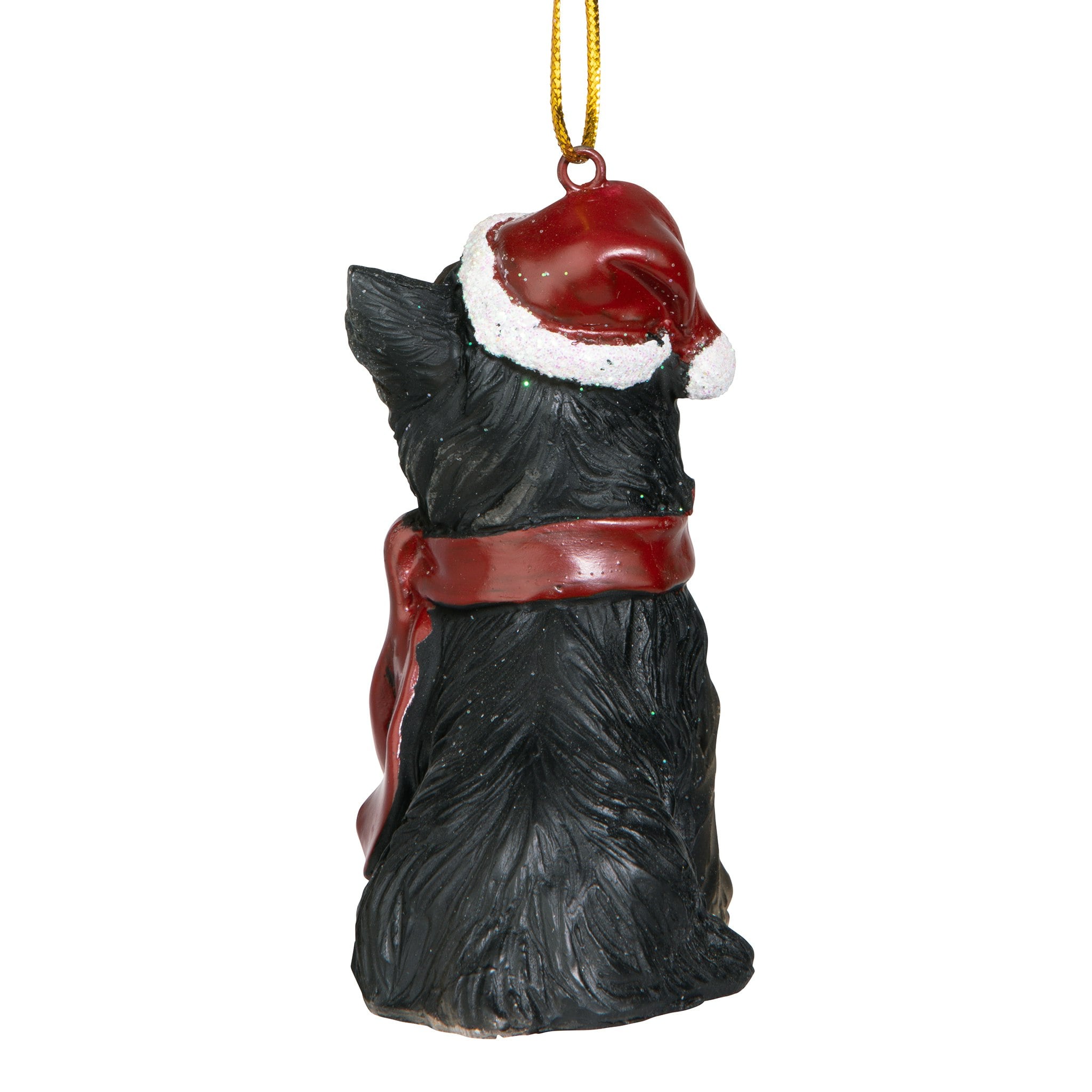 Design Toscano Adorable Yorkshire Terrier Dog Christmas Ornament - Mini ...