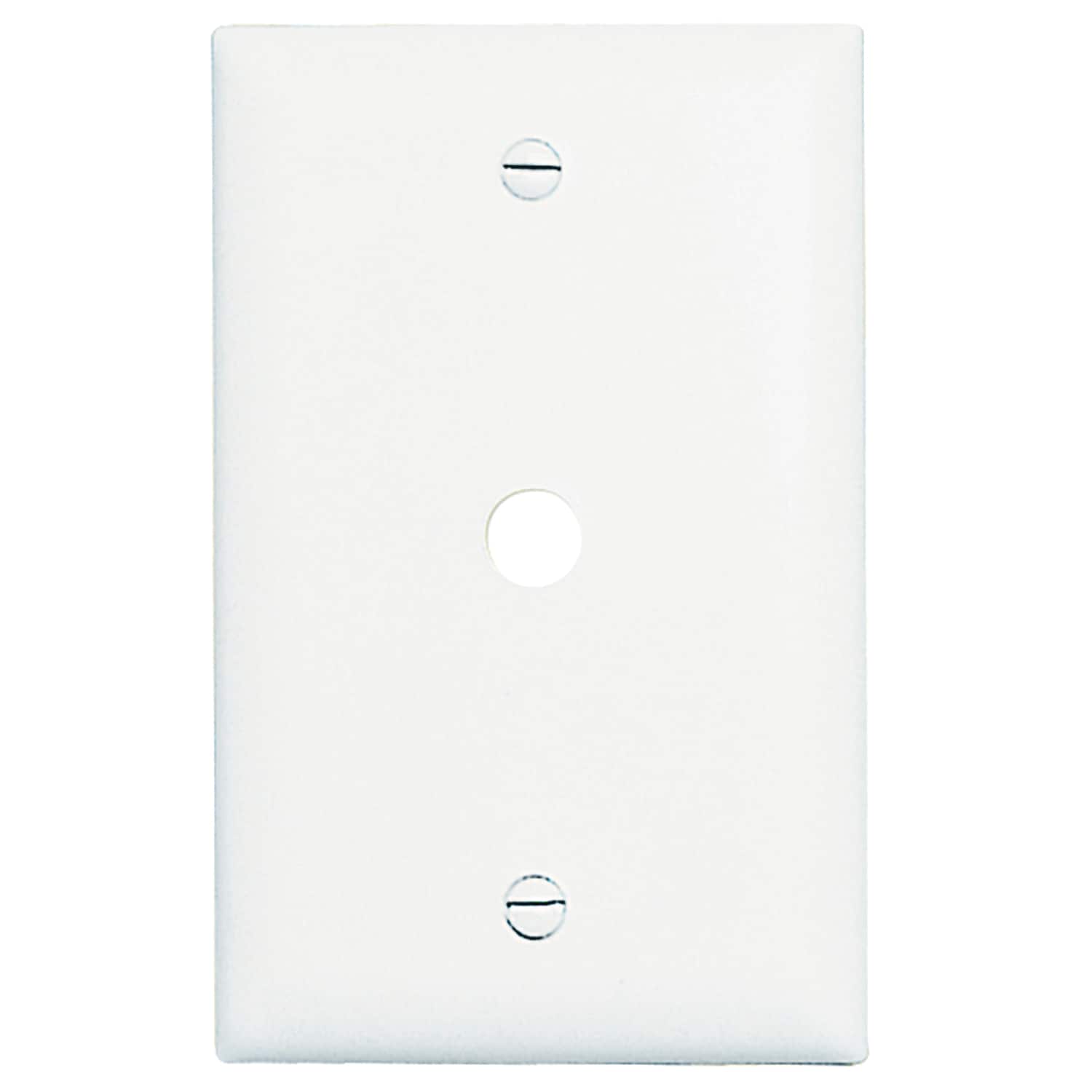Pass & Seymour/Legrand TP11WCC15 Pass Seymour 1 -Gang Midsize Size White Nylon Indoor Wall Plate