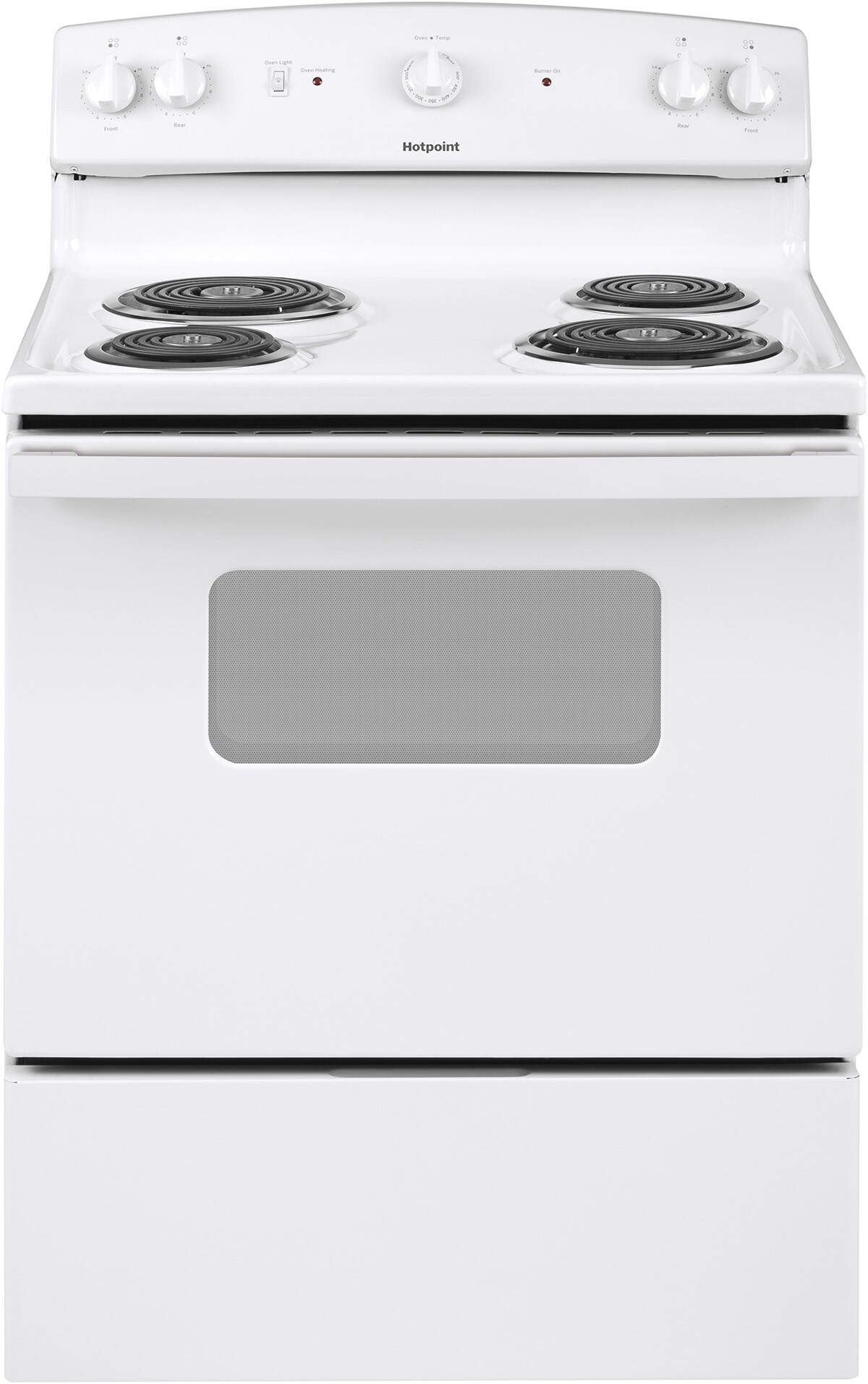 Hotpoint 30-in 4 Burners 5-cu ft Freestanding Electric Range (White)