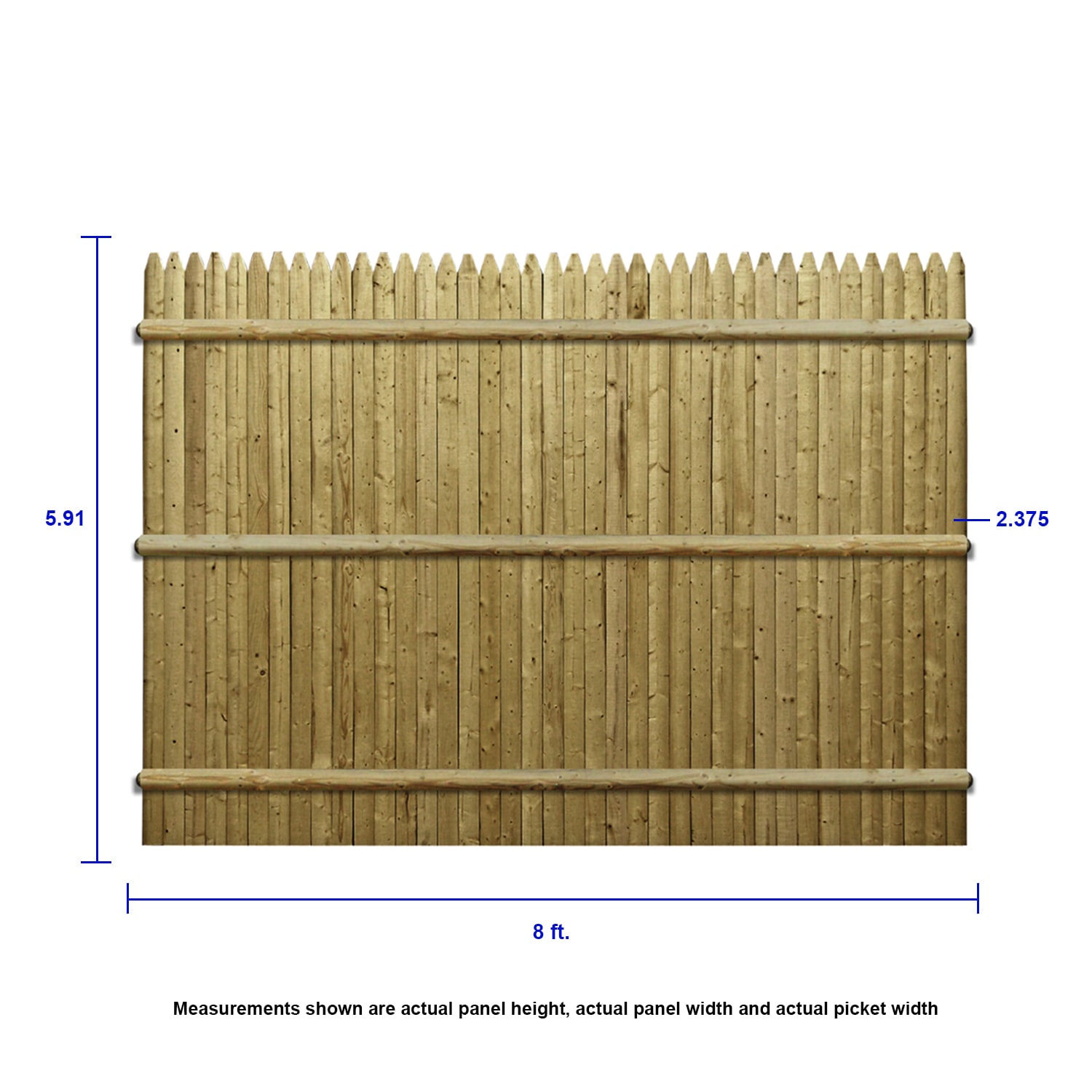 Severe Weather 6-ft X 8-ft Pressure Treated Spruce Pine Fir Gothic ...