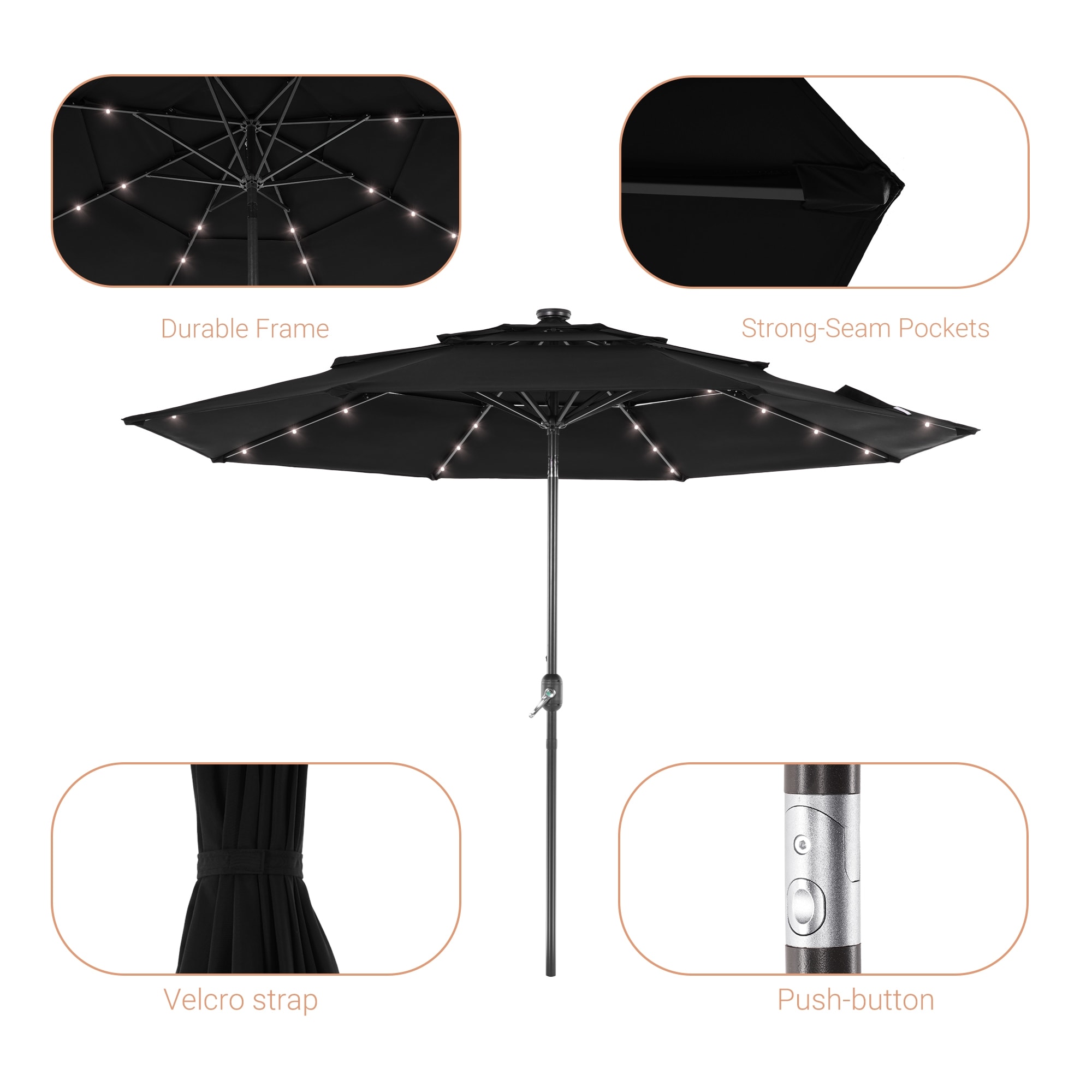 ACEGOSES LW-LED10BK Umbrellas-2 - View #5