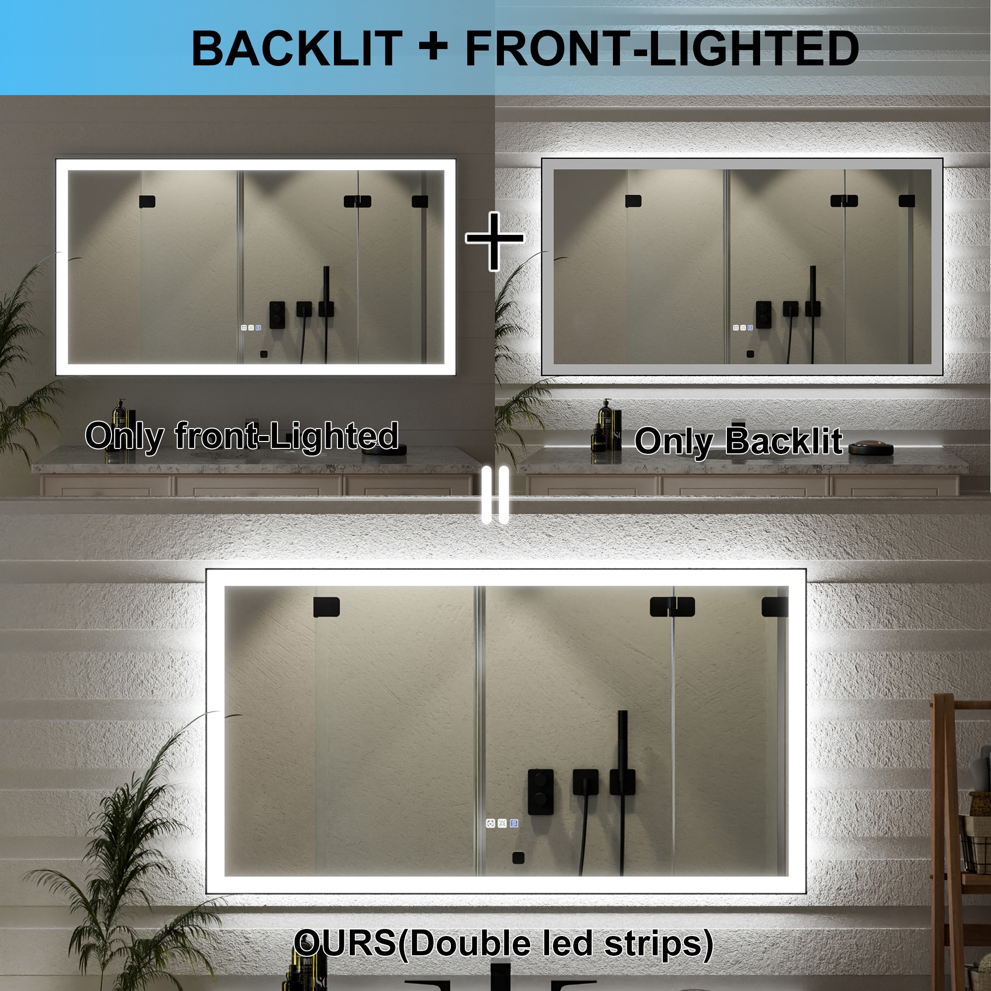 ES-DIY EYFRBM5530V12MB Framed-Bath-Mirrors - View #6