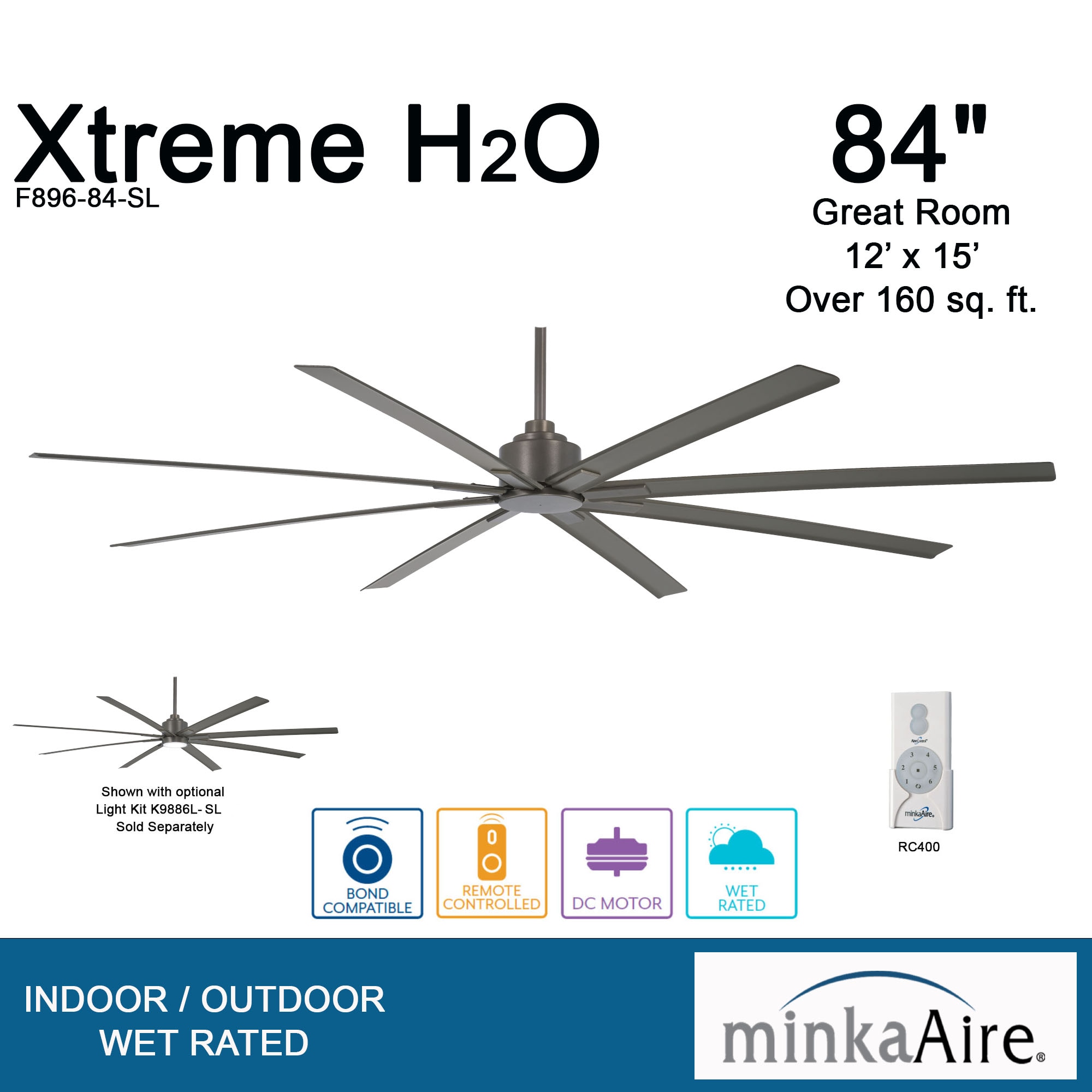 Minka Aire F896-84-SI Ceiling-Fans - View #2