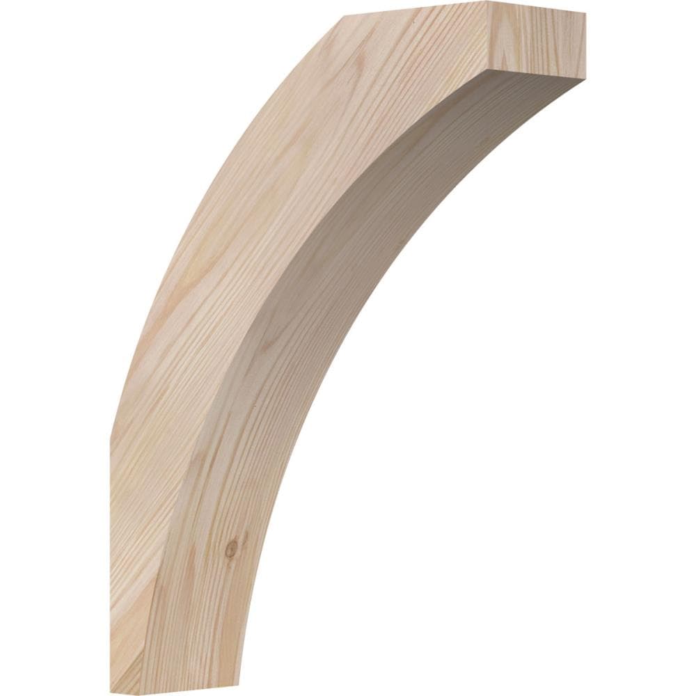 Ekena Millwork BRC04X12X16THR00SDF 3-1/2-in x 12-in x 16-in Douglas Fir Unfinished Wood Thorton smooth