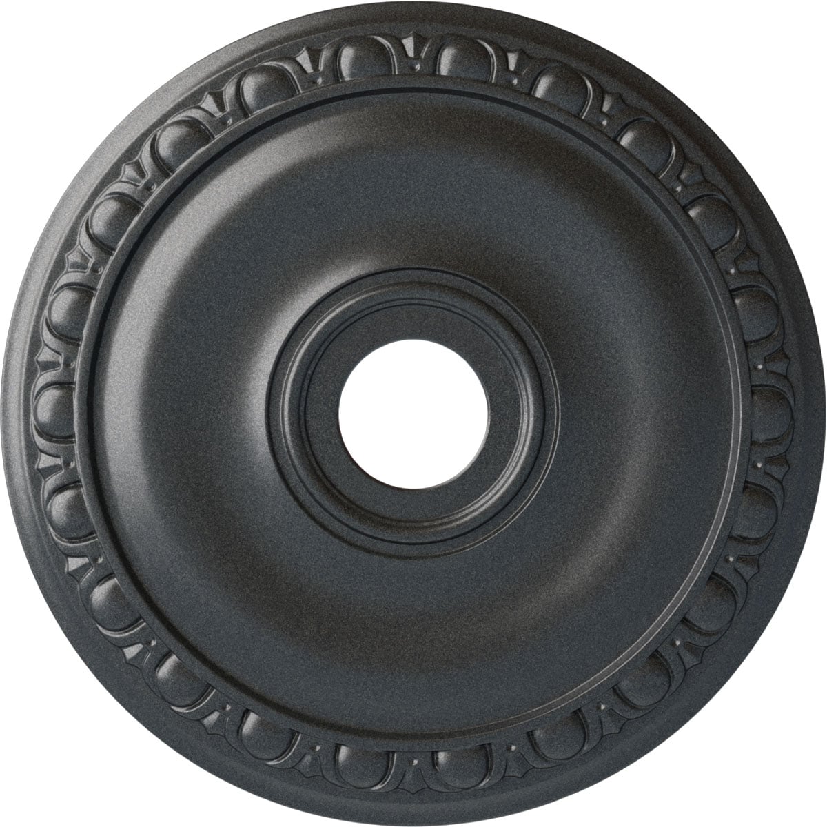 Ekena Millwork CM20JAPES Jackson 20-in W x 20-in L Painted Pewter Polyurethane Whole Ceiling Medallion
