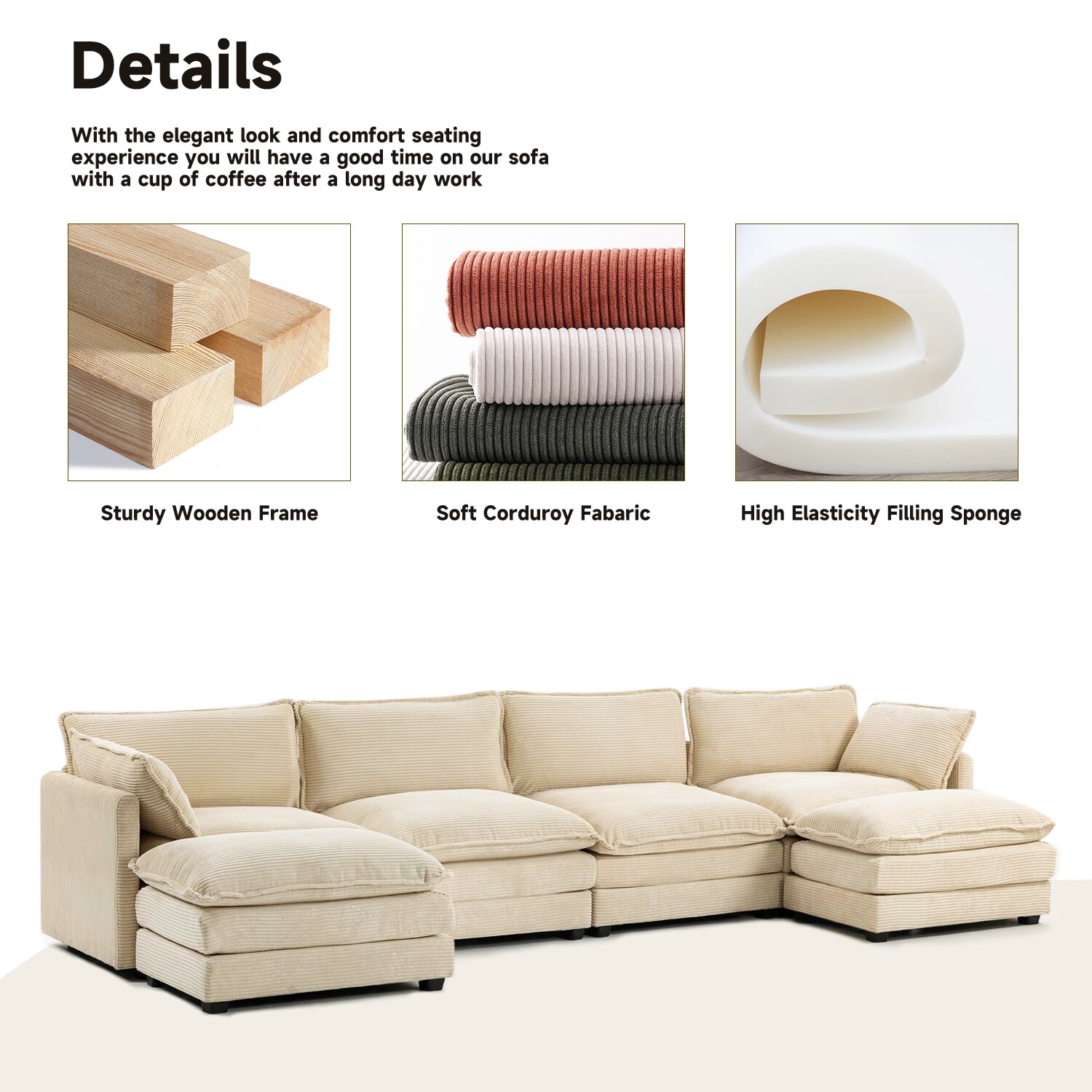 JEAREY GQSF-4-BE Sofas-Loveseats - View #2