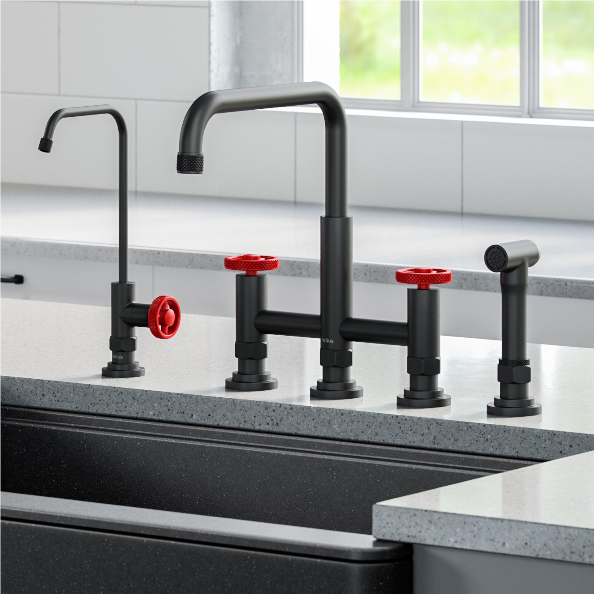 Kraus KPF-3125-FF-101MBRD Kitchen-Faucets - View #2