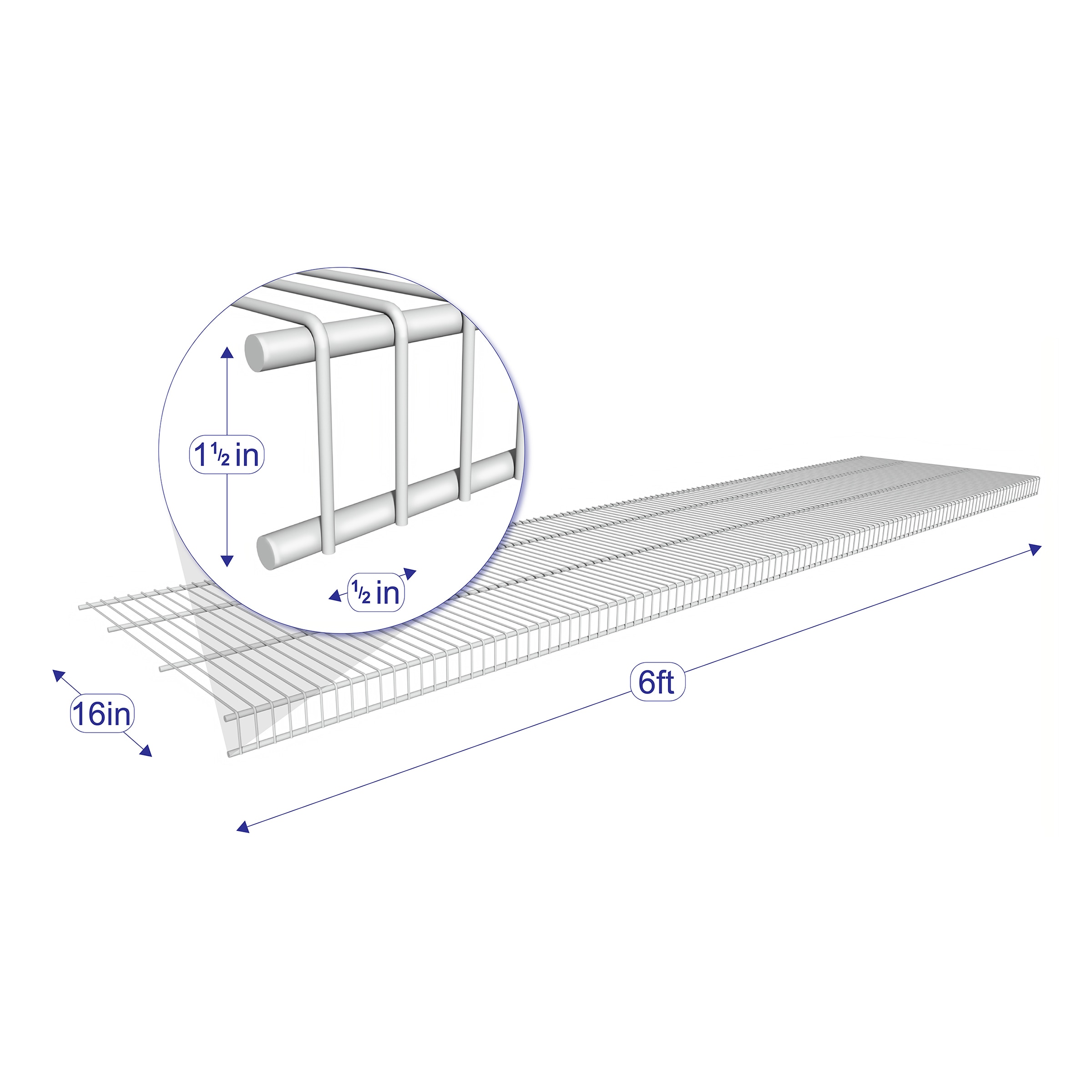 Project Source 071046 Wire-Shelves - View #6
