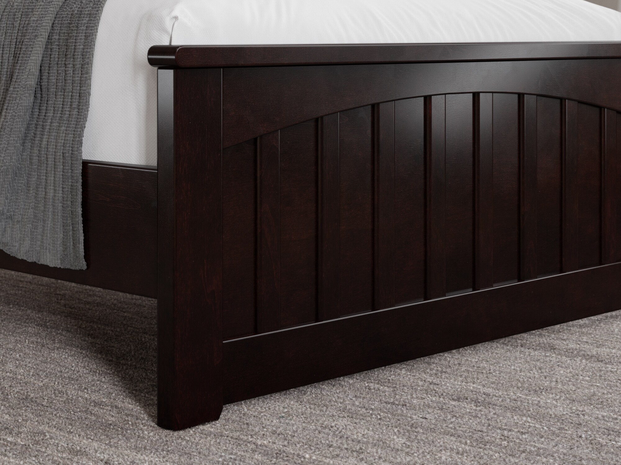 AFI Furnishings Espresso Twin Extra Long Wood Low-profile Bed in the ...