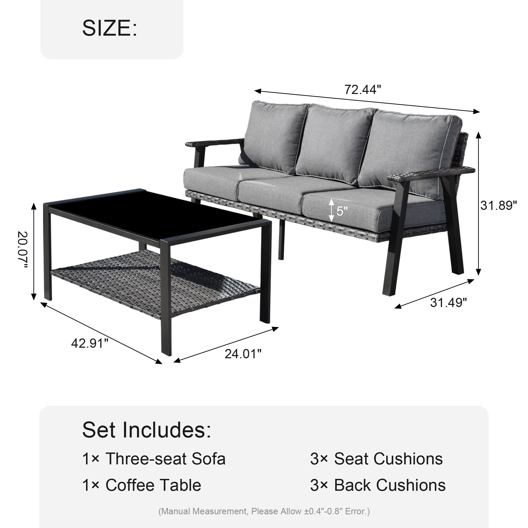 Pouuin SHW20T05A Patio-Sofas-Daybeds - View #6