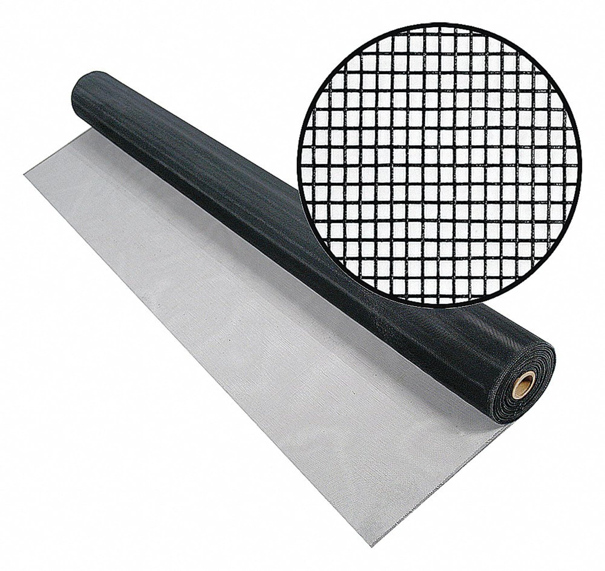 Phifer Aluminum Window Door Screen Roll 24 in x 100 ft 18x16 Charcoal 0.011 in #3000956-4F03