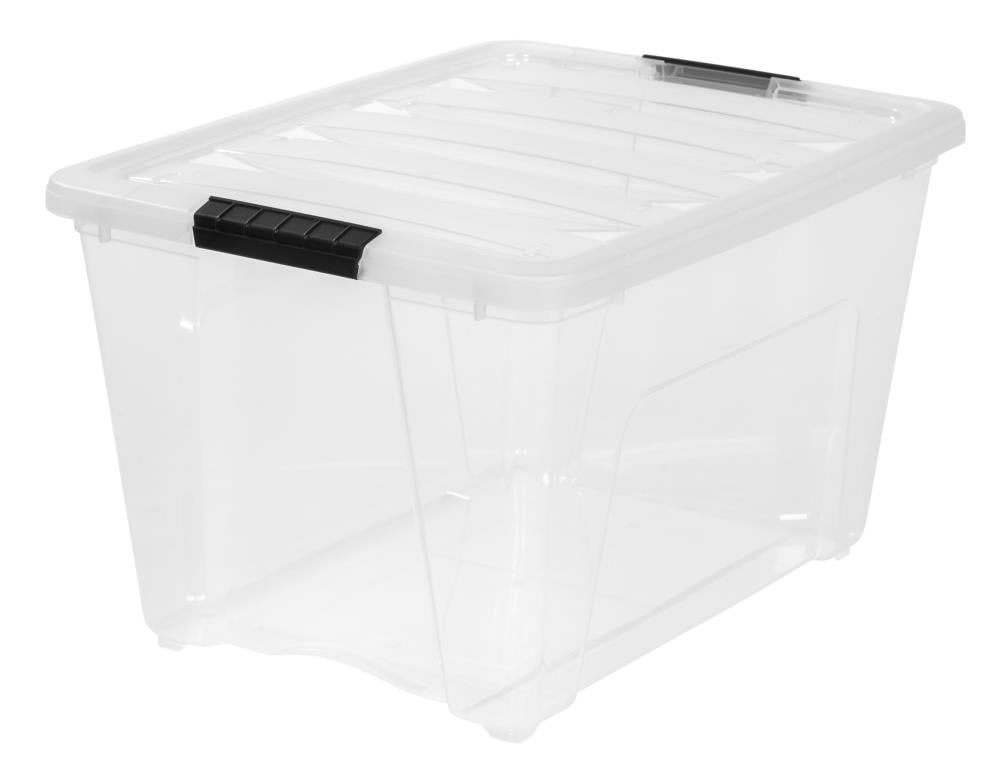 Storage Bins with Lids,78 Quart Plastic Storage Bins,White Closet Organizers  and