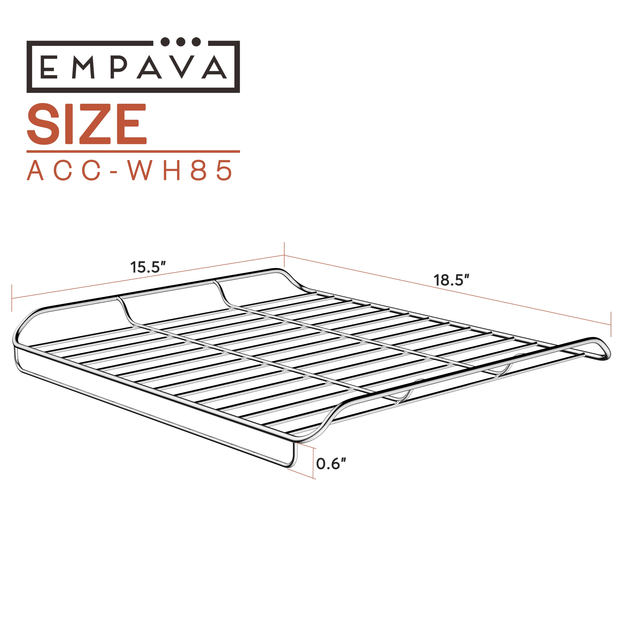 Empava Broiling Pan 24-in Wall Oven Extension Rack (Black) in the Wall Oven  Parts department at