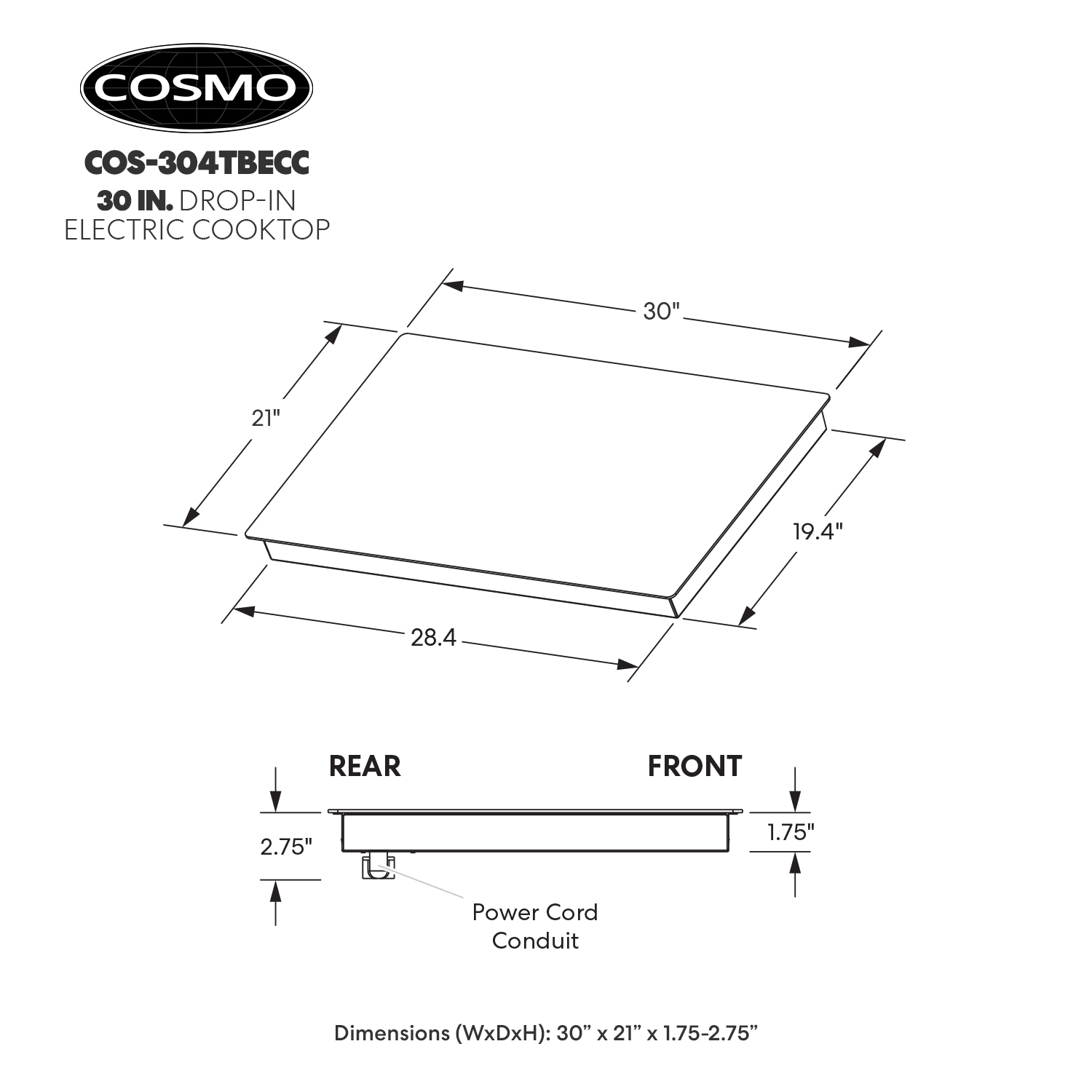Cosmo COS-304TBECC Elec-Cktp - View #5