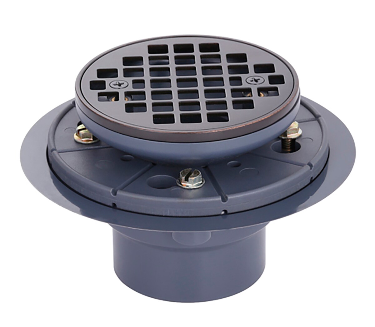 Superior Sinks 2-in Oil-Rubbed Bronze Round PVC Shower Drain at Lowes.com