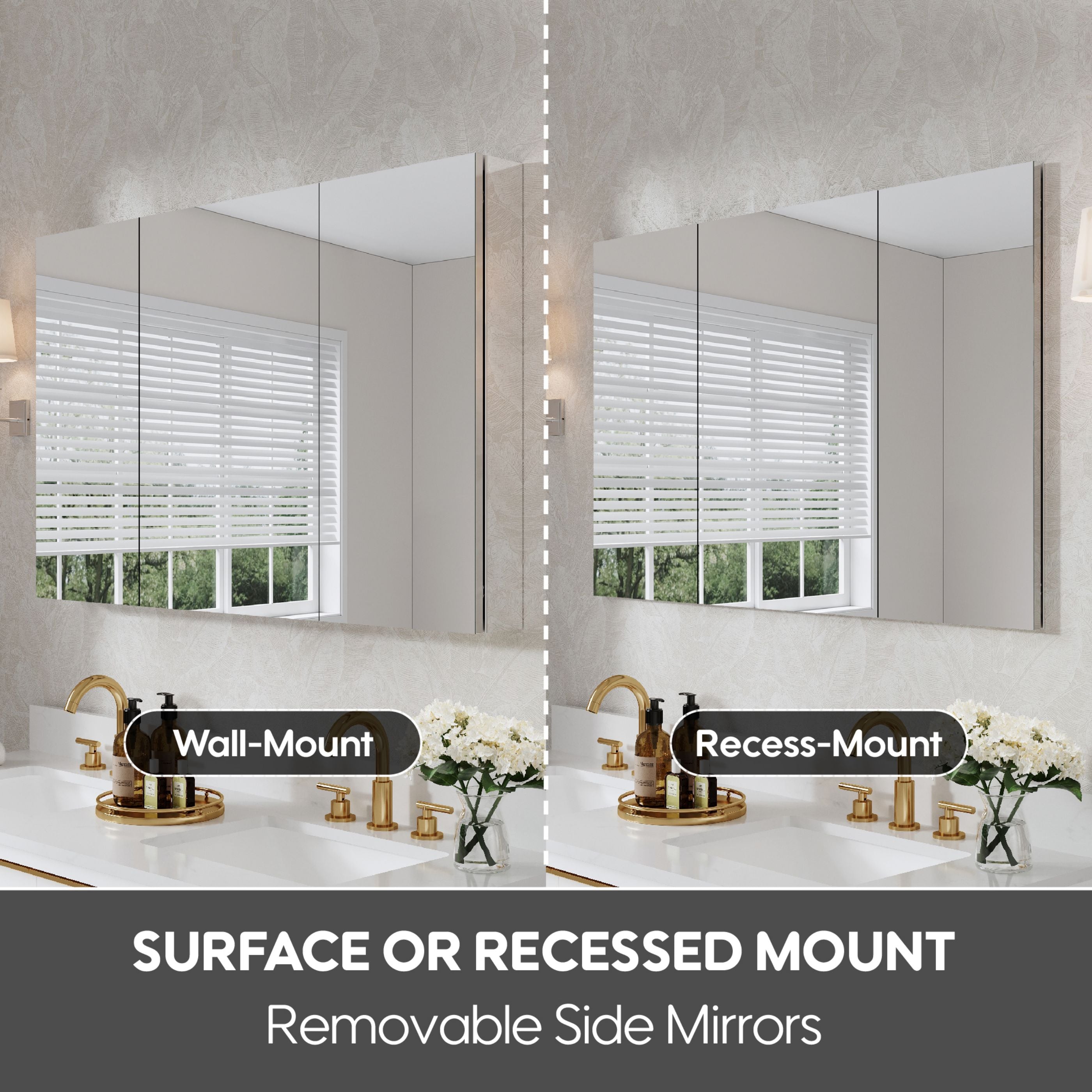 WELLFOR ROSA4830MC Bathroom-Medicine-Cabinets - View #6